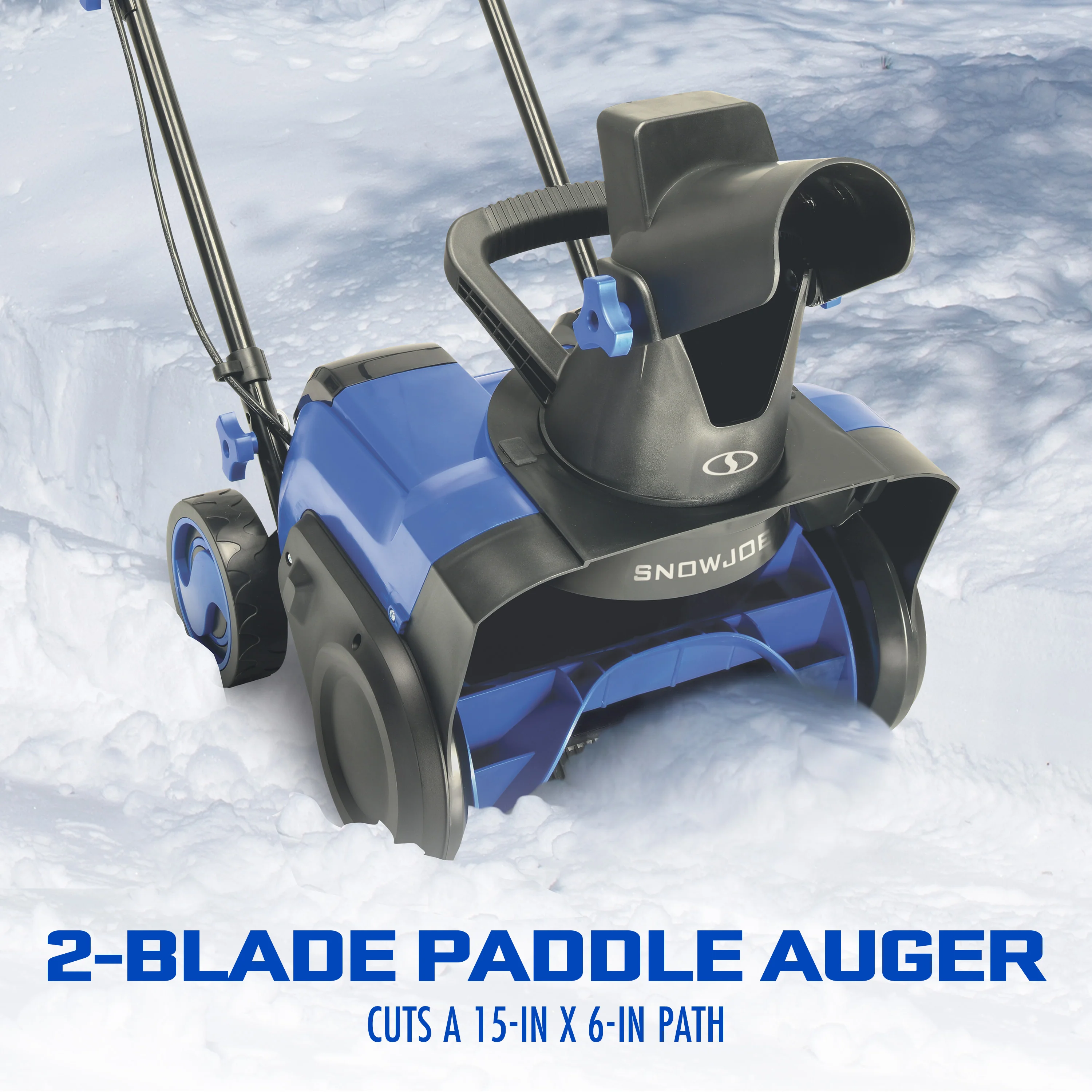 Snow Joe 24V-X2-SB15 48-Volt* IONMAX Cordless Single-Stage Snow Blower Kit | 15-inch | Brushless 750W Motor | W/ 2 x 4.0-Ah Batteries + Charger - Image 4