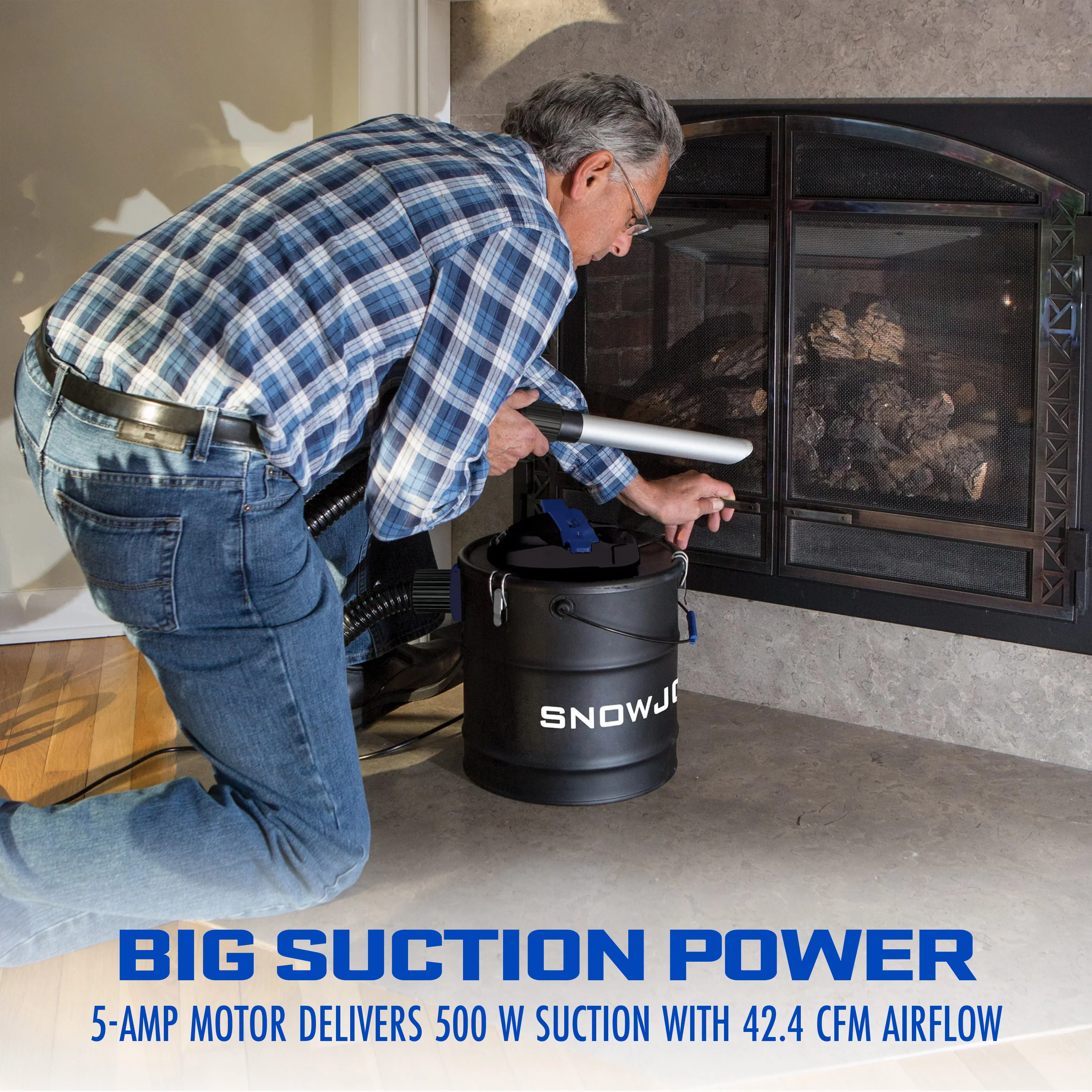 Snow Joe Electric Ash Vacuum | 5 Amp | 4.8 Gallon - Image 4