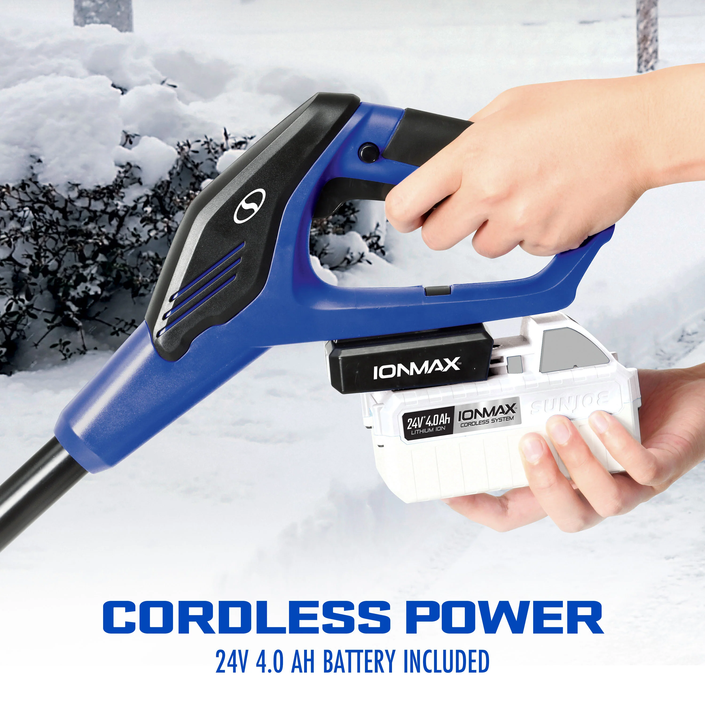 Snow Joe Best Value Winter Combo Kit | 24V Cordless Snow Shovel + 48V Cordless Snow Blower | W/ 3 x 4.0-Ah Batteries + 2 x Chargers, Ice Scrapers, & Covers - Image 12