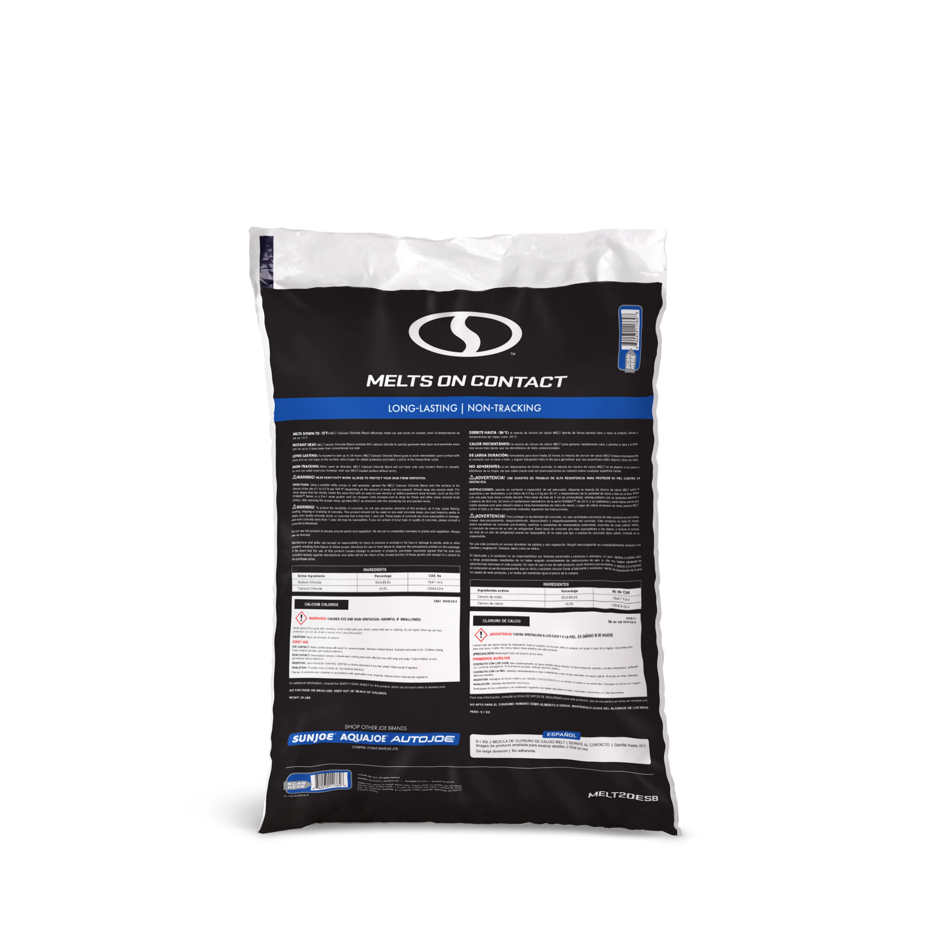 Snow Joe MELT20ESB Calcium Chloride Ice Melt Blend | 20 Lbs. - Image 2