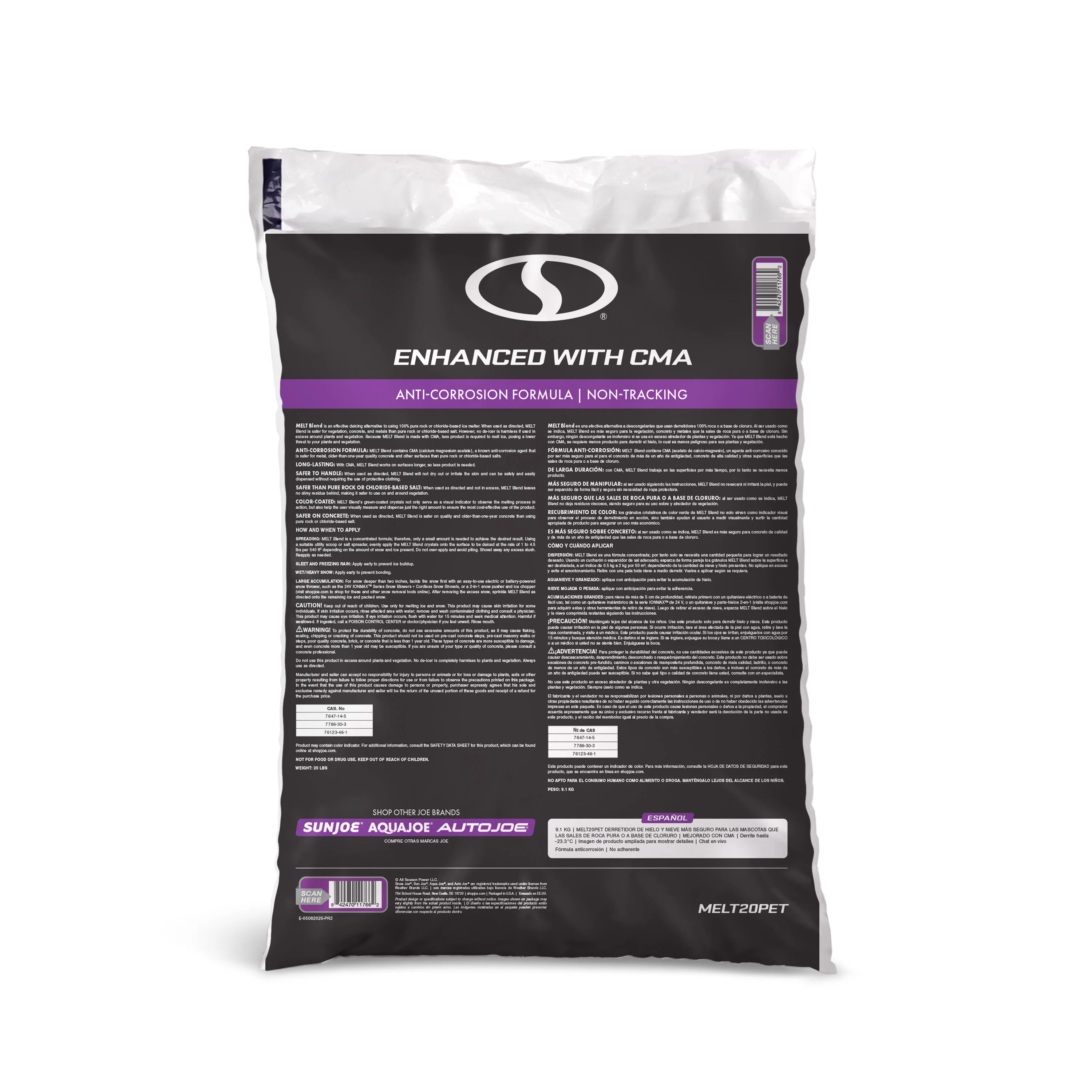 Snow Joe Pet-Safer Blend Premium Ice Melt | 20 Lb. Bag | Melts Down To -12°F - Image 2