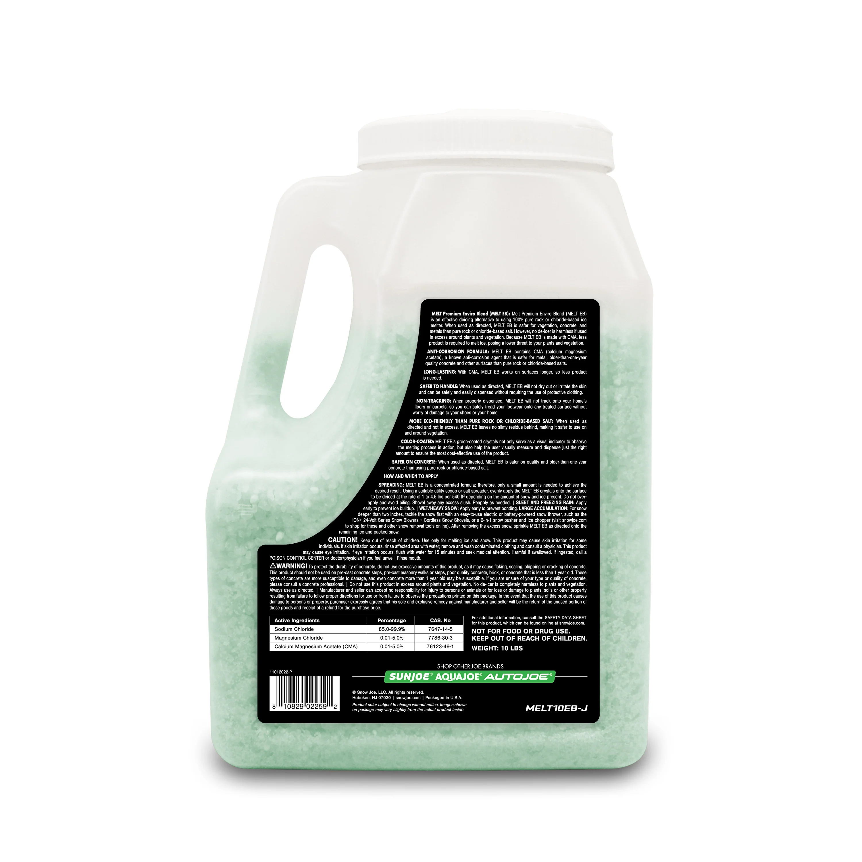 Snow Joe Premium Enviro Blend Ice Melter w/ CMA | 10-Lbs. | 4-Pack - Image 3