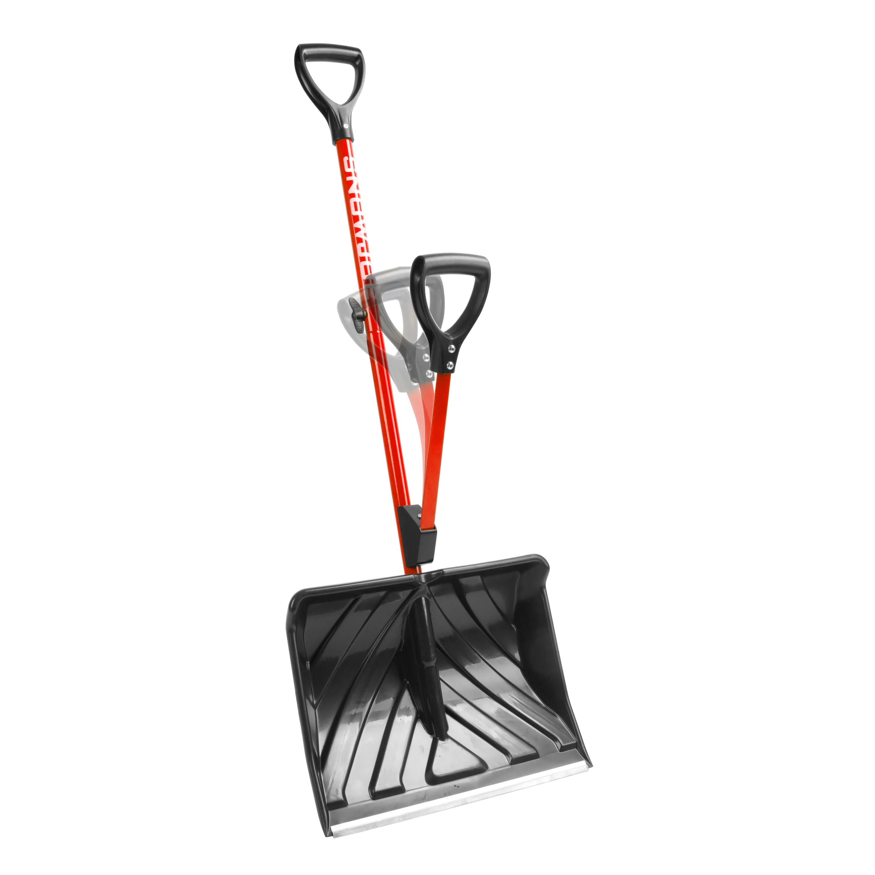 Snow Joe SJ-SHLV01-RED Shovelution Strain-Reducing Snow Shovel | Spring Assisted Handle - Image 3