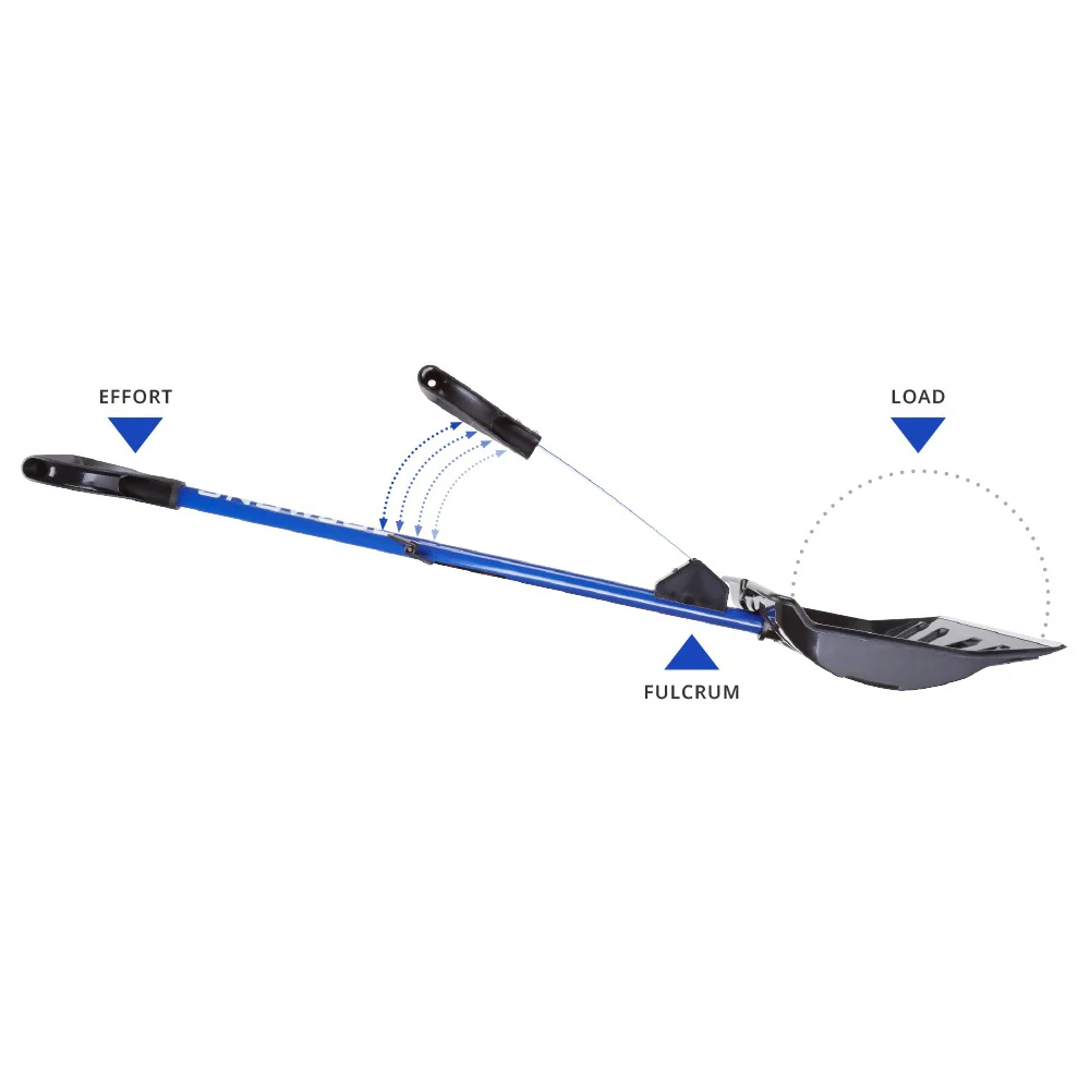 Snow Joe SJ-SHLV01-RED Shovelution Strain-Reducing Snow Shovel | Spring Assisted Handle - Image 4