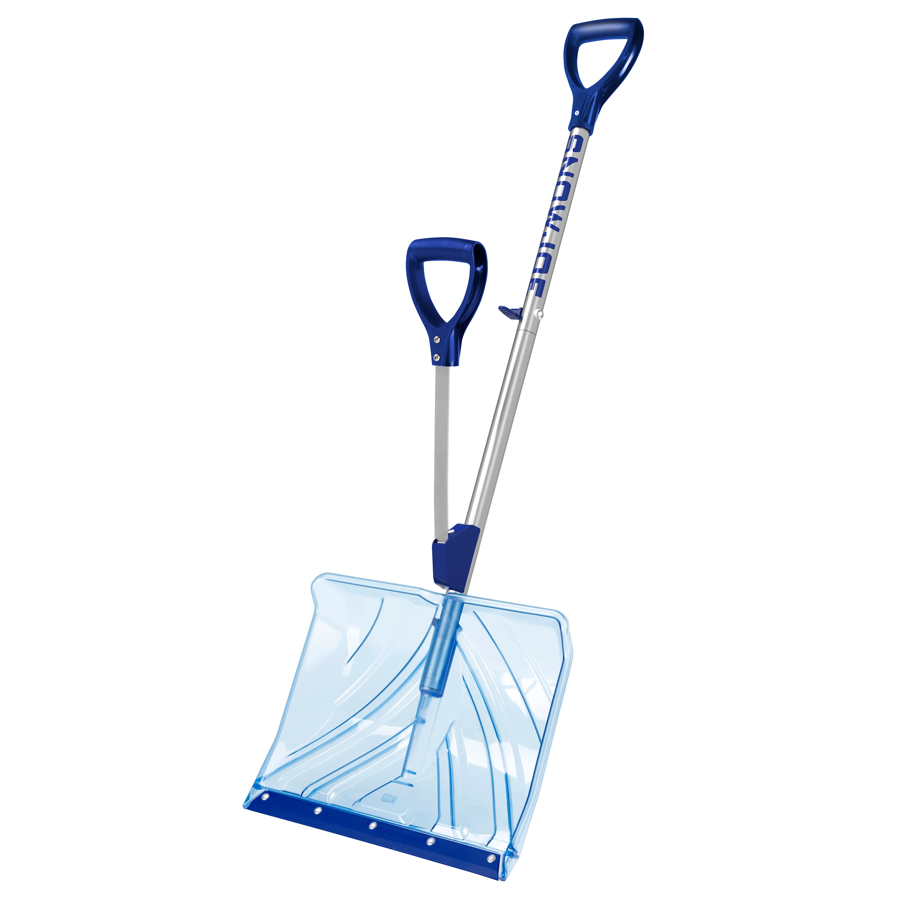 Snow Joe Shovelution SJ-SHLV02 Strain-Reducing Shatter-Resistant Polycarbonate Snow Shovel W/ Spring Assisted Handle | 18-inch