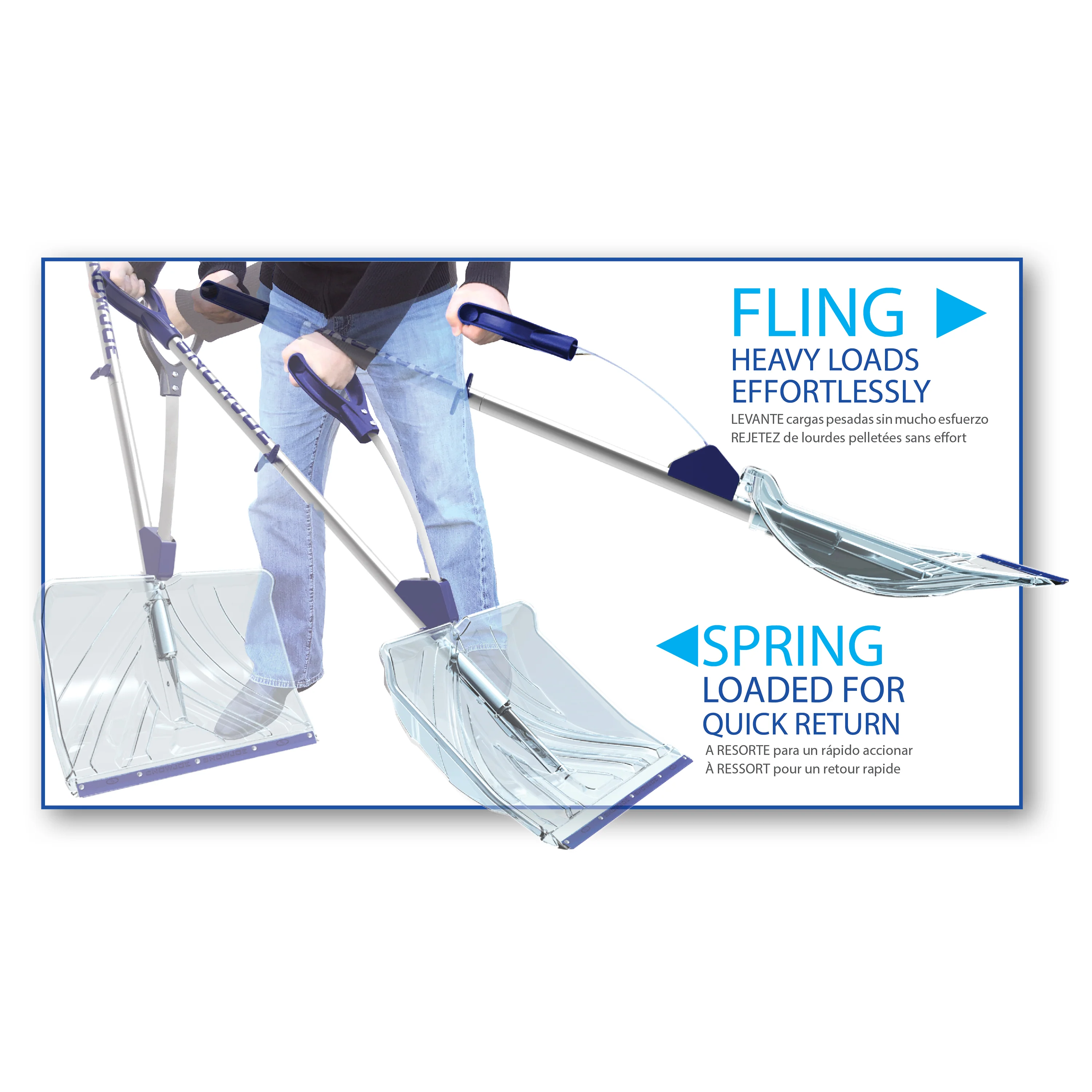 Snow Joe Shovelution SJ-SHLV02 Strain-Reducing Shatter-Resistant Polycarbonate Snow Shovel W/ Spring Assisted Handle | 18-inch - Image 8