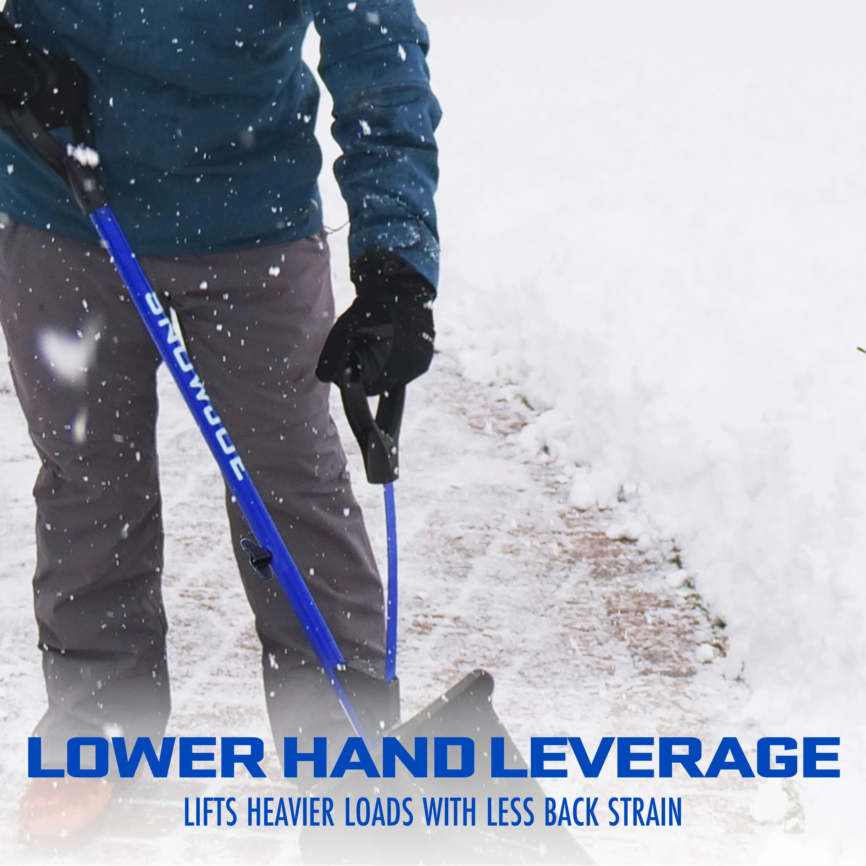 Snow Joe Shovelution Strain-Reducing Snow Shovel | 20-Inch | Spring Assisted Handle - Image 5