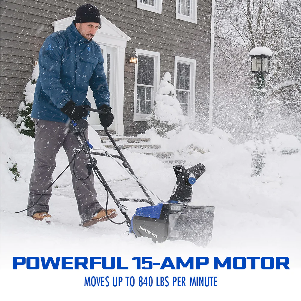Snow Joe SJ627E-CVR Electric Snow Blower | 22-Inch | 15-Amp | w/ Dual LED Lights + Bonus Cover - Image 5