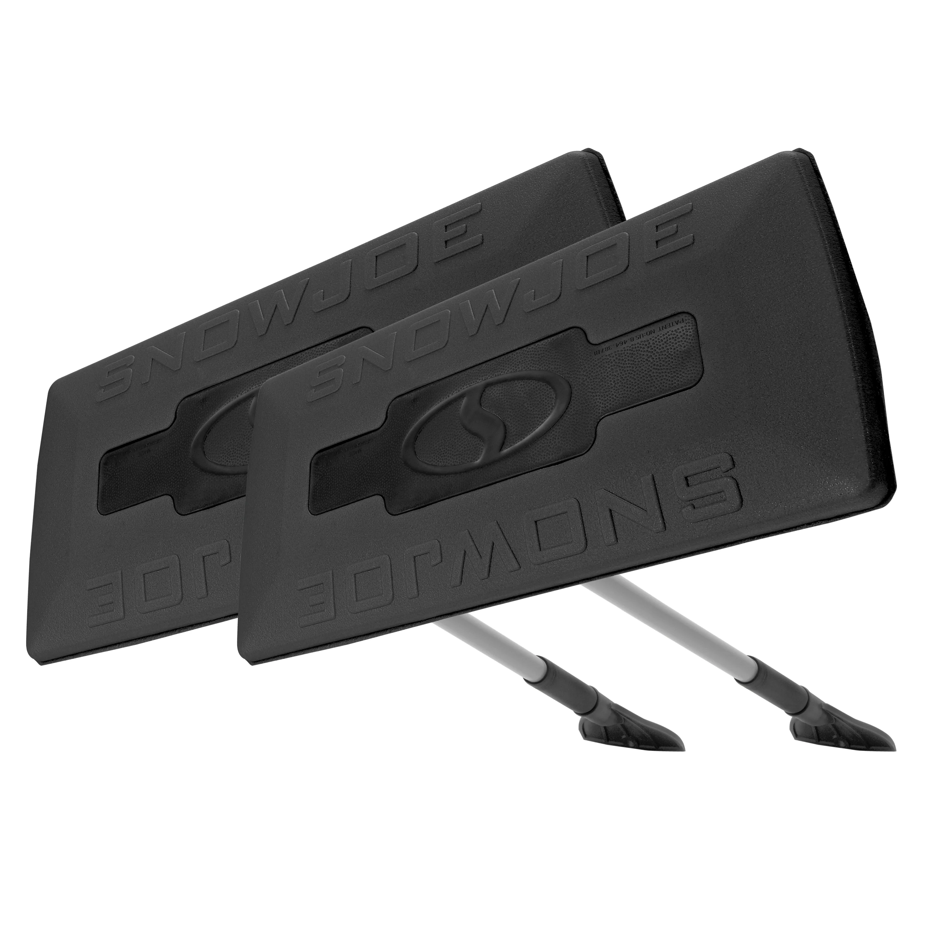 Snow Joe SJBLZD-JMB-BLK2 Jumbo Telescoping Snow Broom + Ice Scraper | 2-Pack (Black)