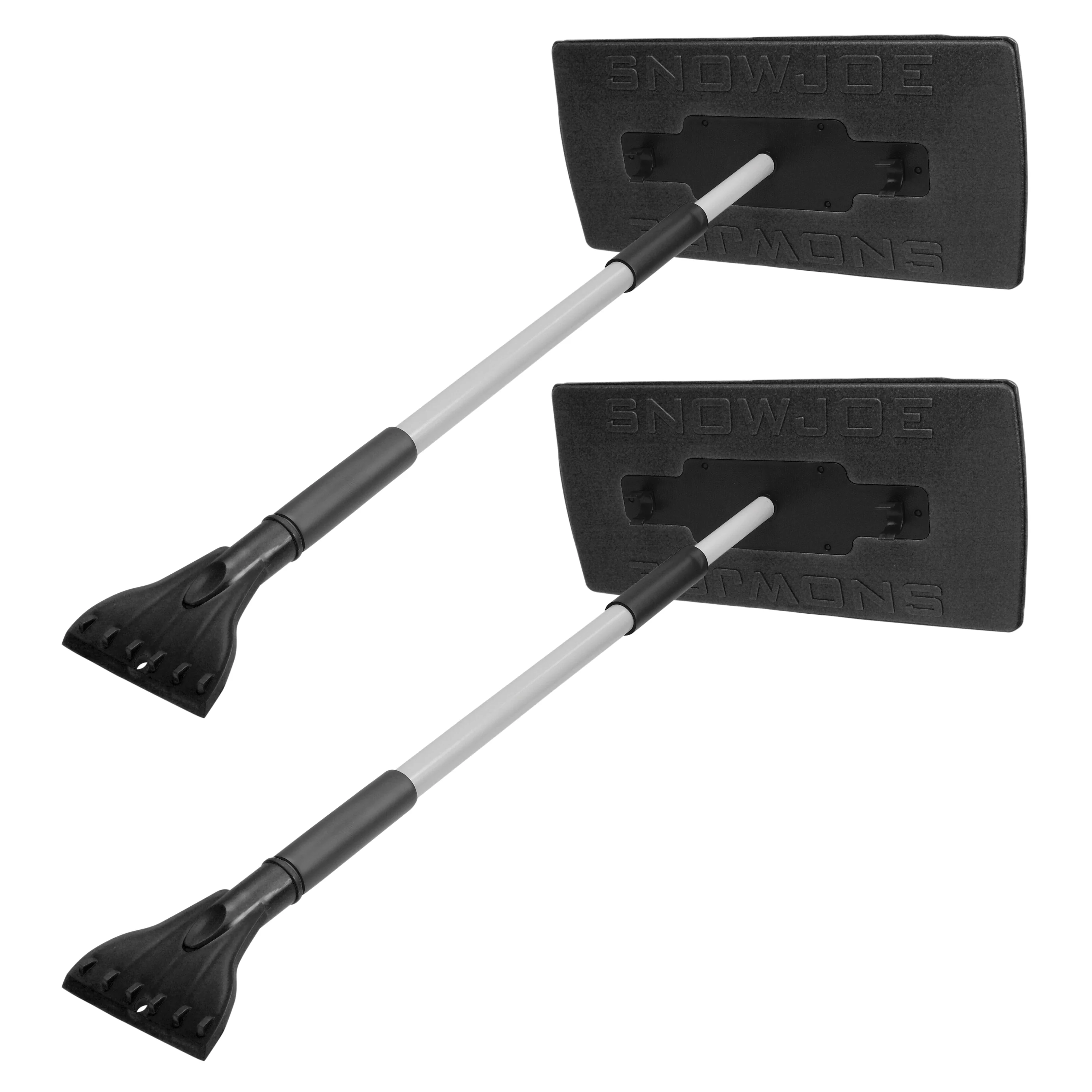 Snow Joe SJBLZD-JMB-BLK2 Jumbo Telescoping Snow Broom + Ice Scraper | 2-Pack (Black) - Image 2