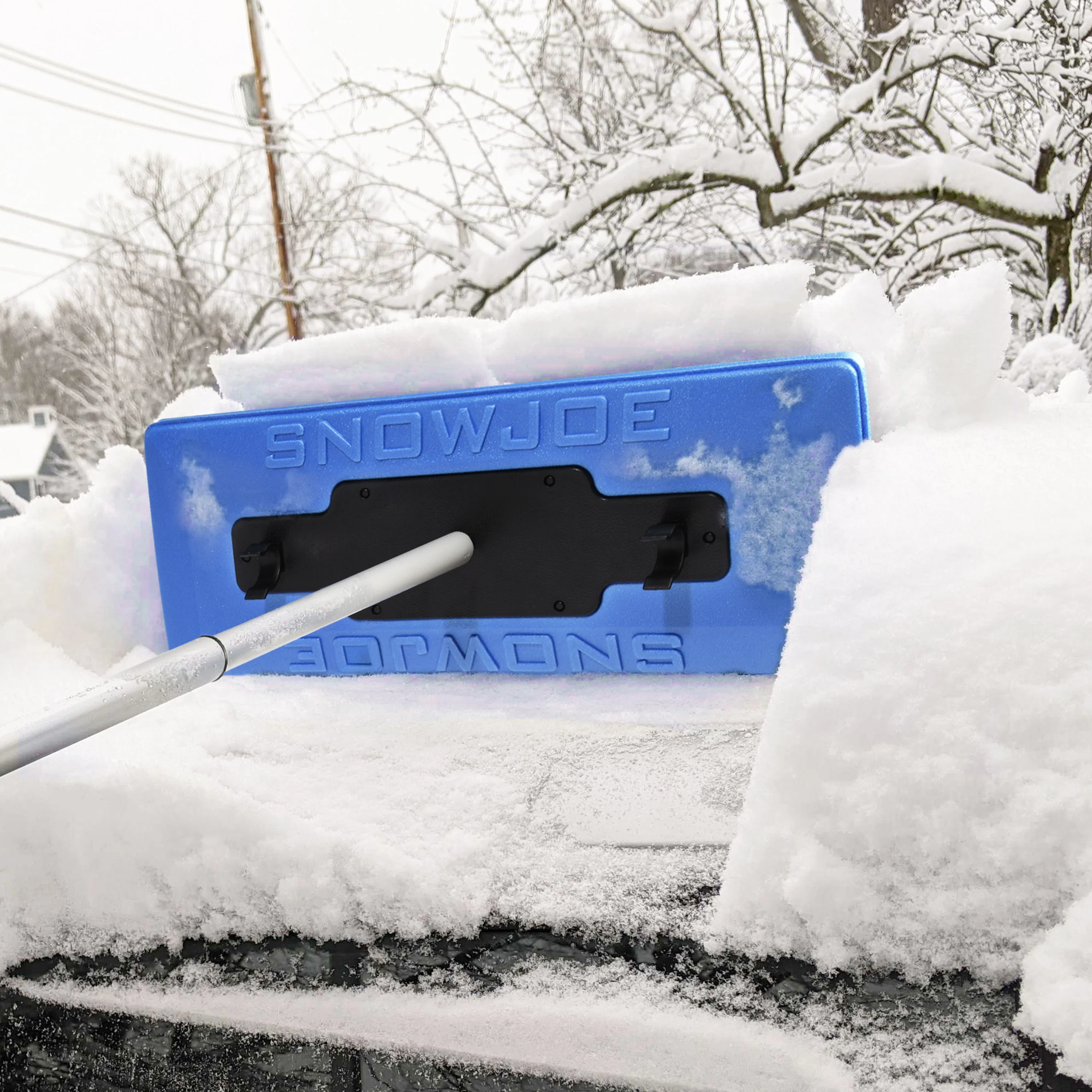 Snow Joe SJBLZD-PRX The Original 2-In-1 Telescoping Snow Broom + Ice Scraper PRX Edition | No-Scratch Foam Head, Closed Cell Foam for No Water Absorption | 18-Inch Foam Head - Image 17