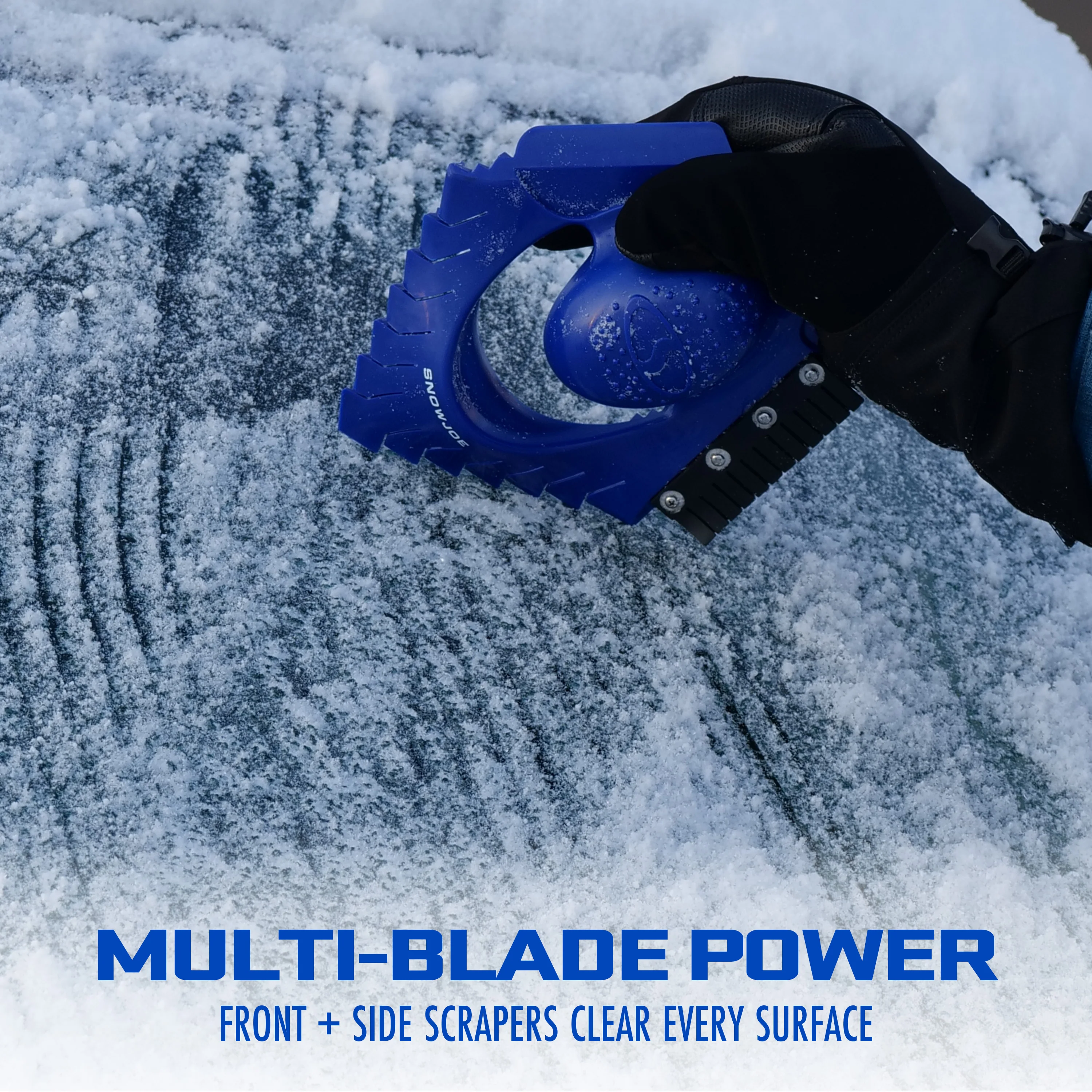 Snow Joe Ice Dozer Ice & Snow Scraper Tool | Squeegee Brush | Windshield Wiper Notch - Image 8