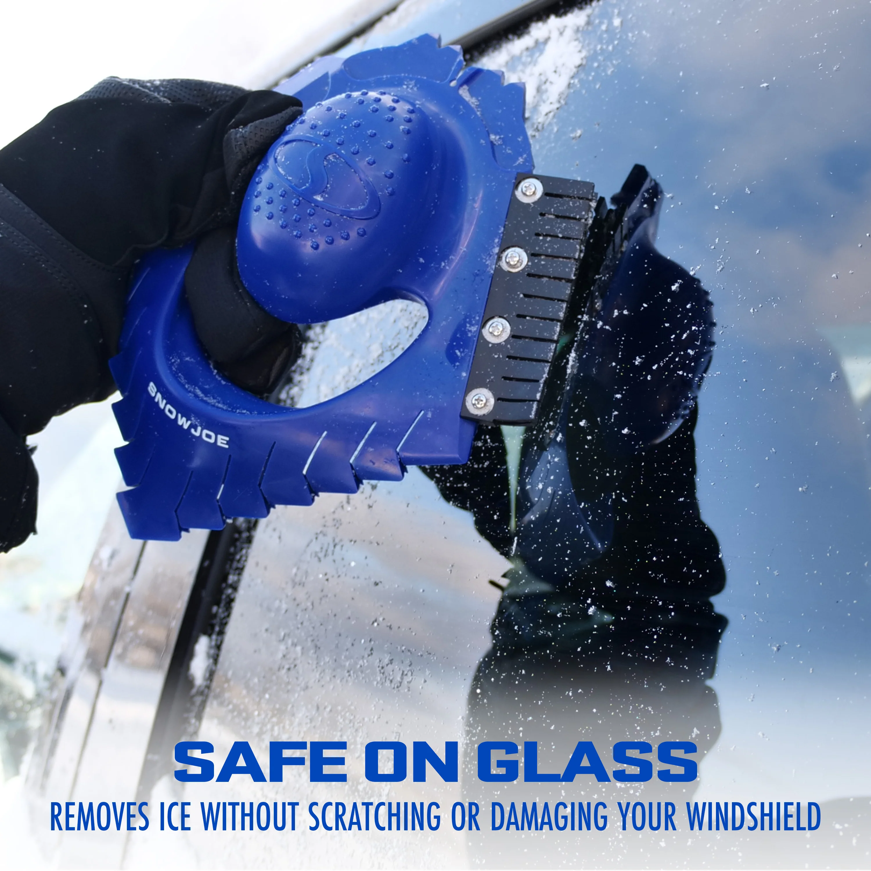 Snow Joe Ice Dozer Ice & Snow Scraper Tool | Squeegee Brush | Windshield Wiper Notch - Image 9