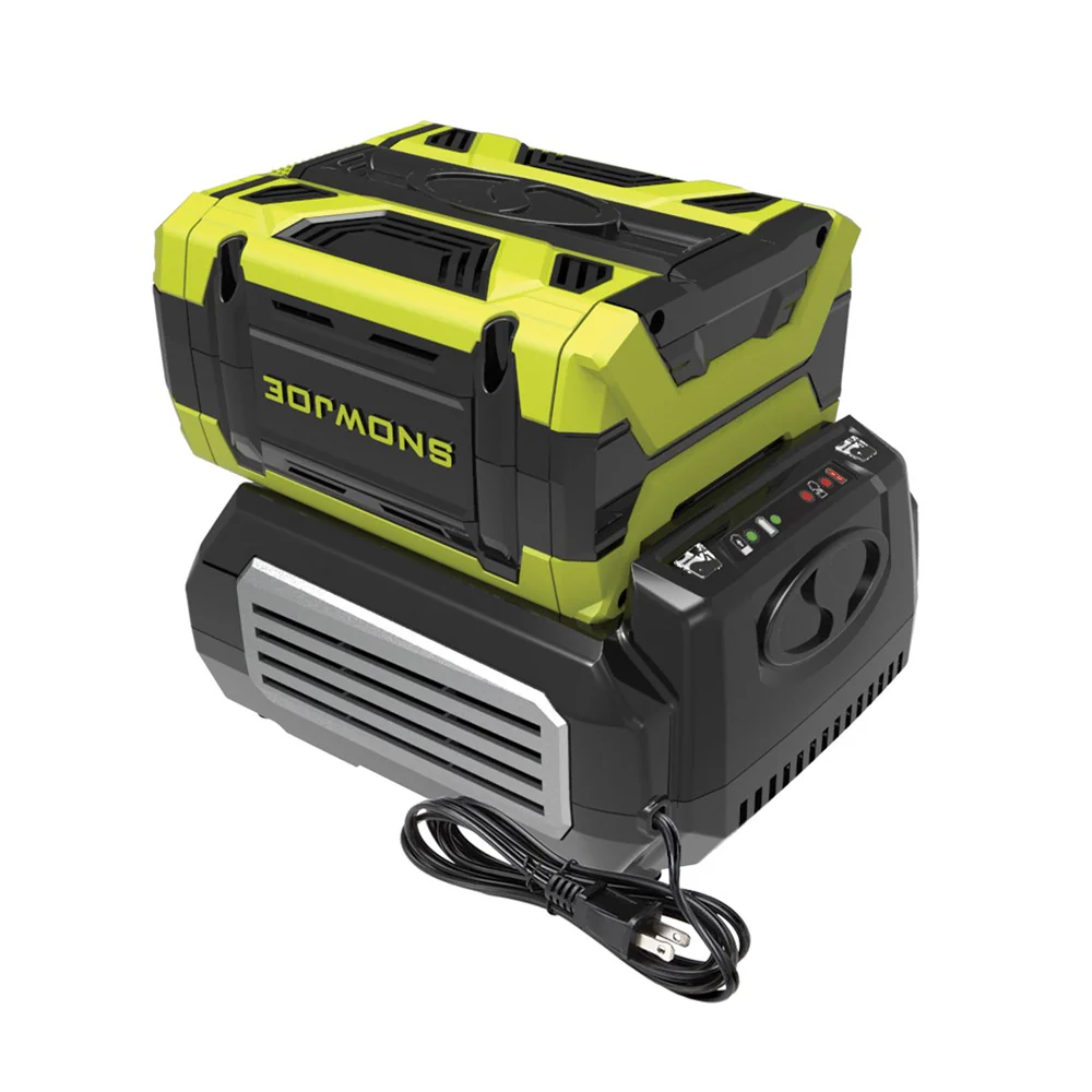 Snow Joe + Sun Joe CERTIFIED AUTHENTIC 100-Volt iONPRO Starter Kit | 5.0 Amp Battery | Rapid Charger - Image 2