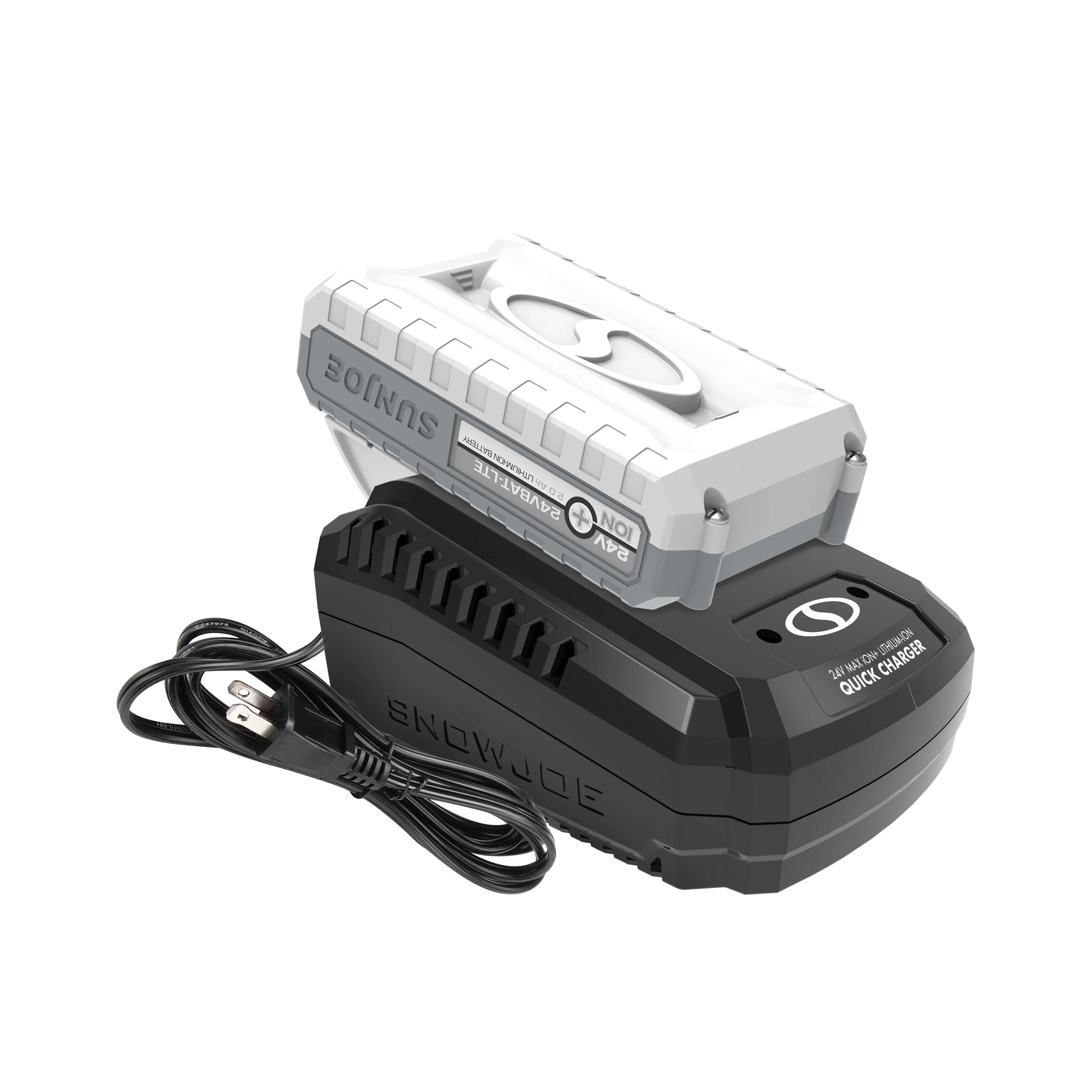 Snow Joe + Sun Joe CERTIFIED AUTHENTIC 24-Volt* IONMAX Starter Kit | W/ 2x 2.0-Ah Batteries + Quick Charger - Image 6