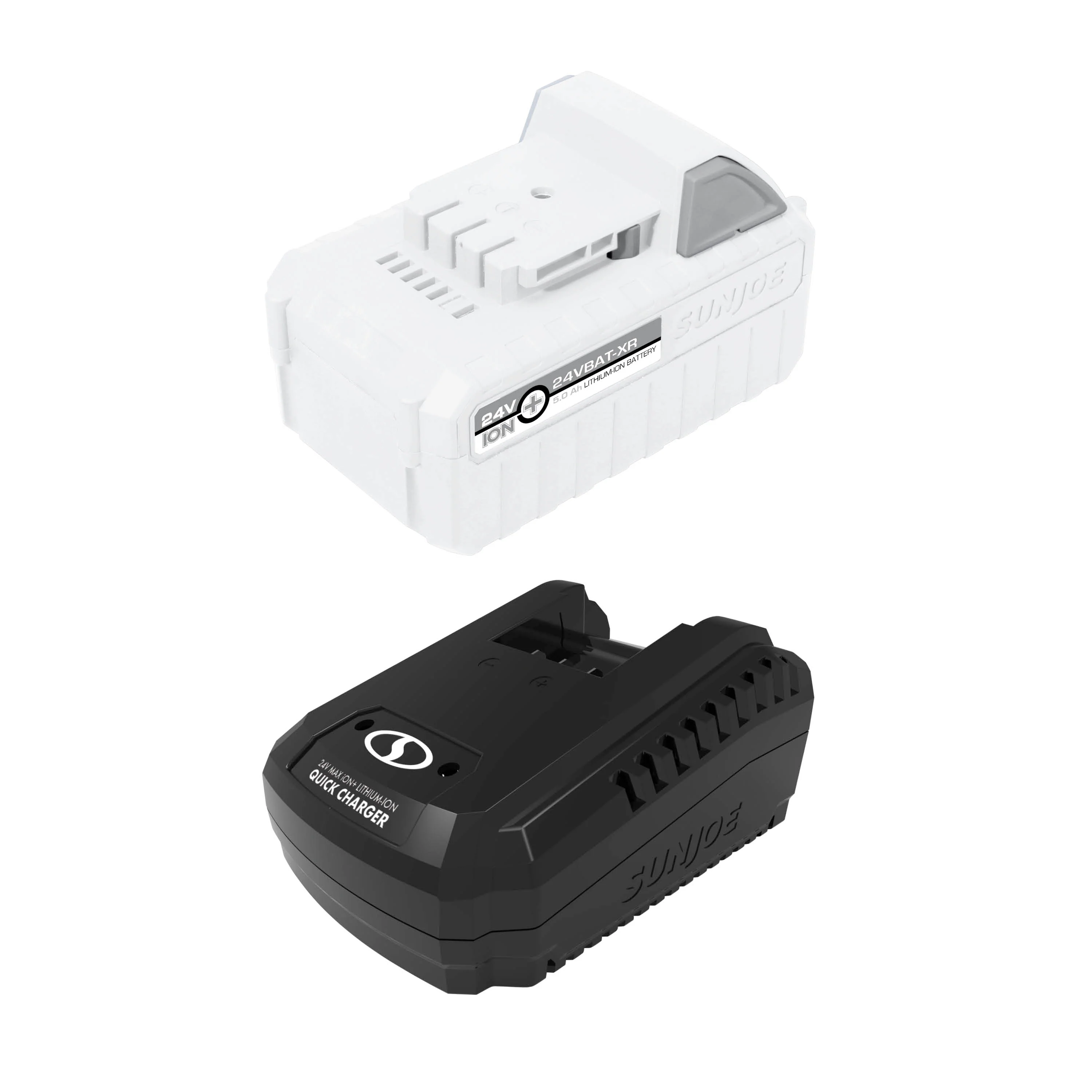 Snow Joe + Sun Joe CERTIFIED AUTHENTIC 24-Volt* IONMAX Starter Kit | W/ 5.0-Ah Battery + Quick Charger