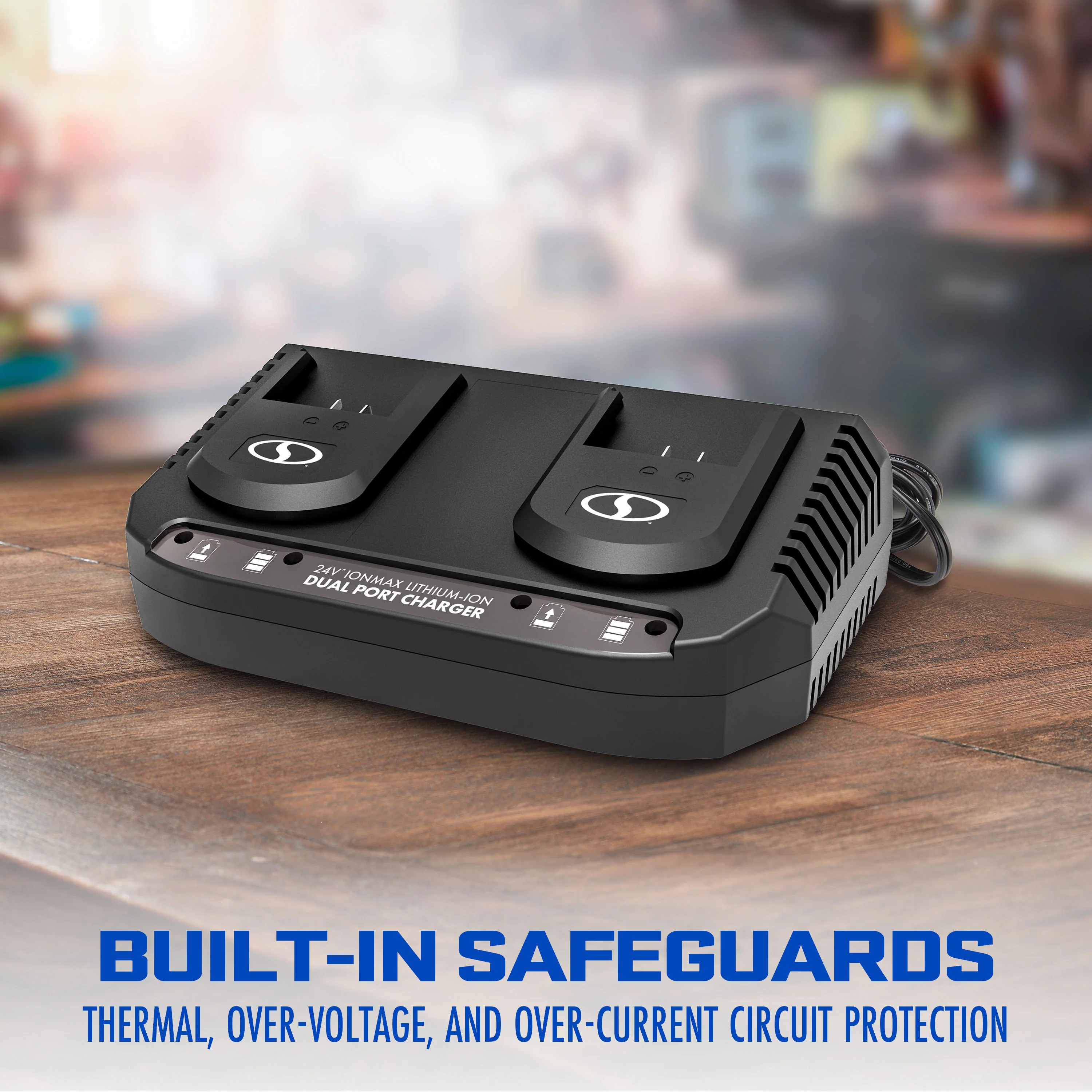 Snow Joe + Sun Joe CERTIFIED AUTHENTIC 24-Volt* Starter Kit | W/ 2 x 2.0-Ah Batteries + Dual Port Charger - Image 10