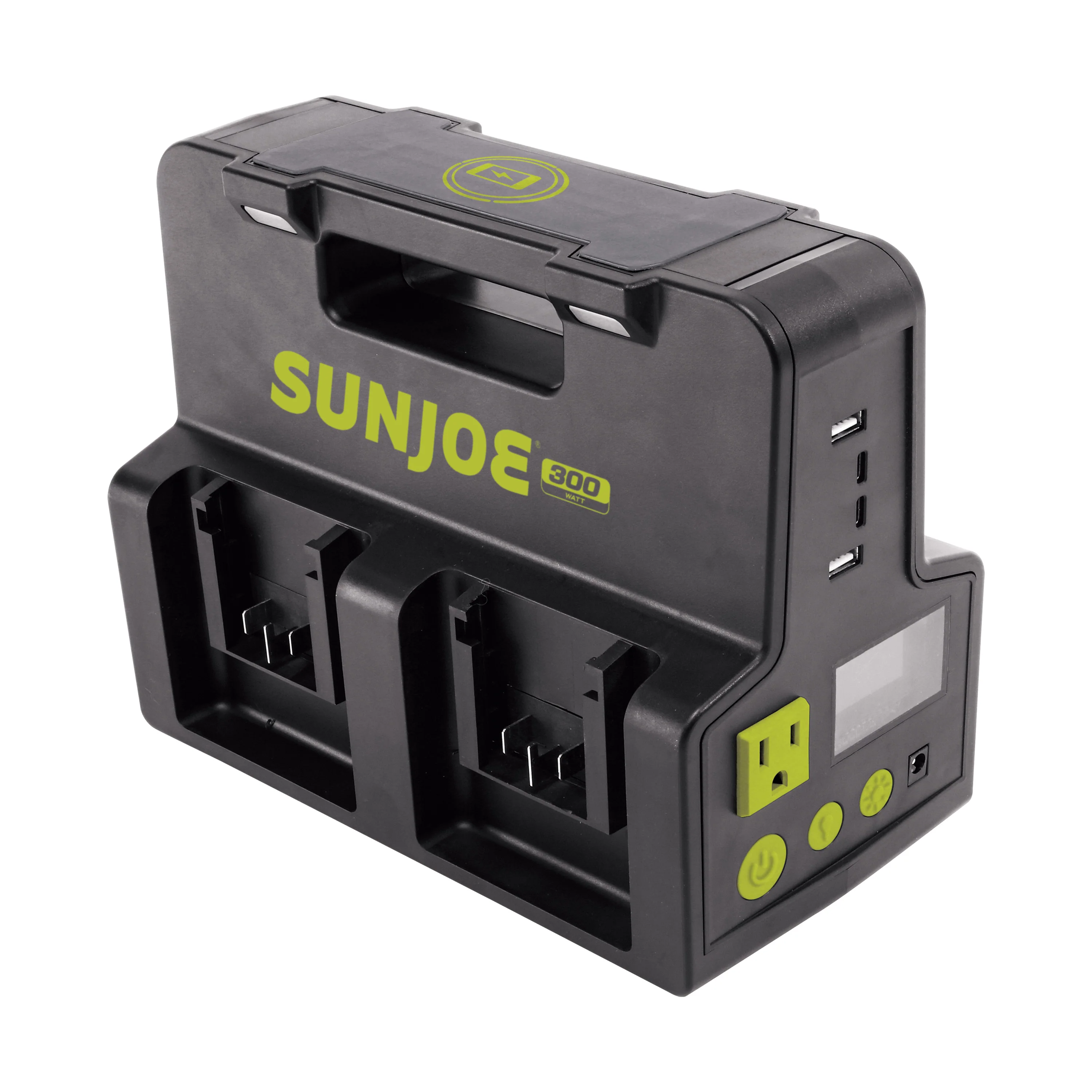Snow Joe + Sun Joe CERTIFIED AUTHENTIC Ultimate 24-Volt* Charging Bundle | Power Station + 2 x 4.0-Ah Batteries - Image 4