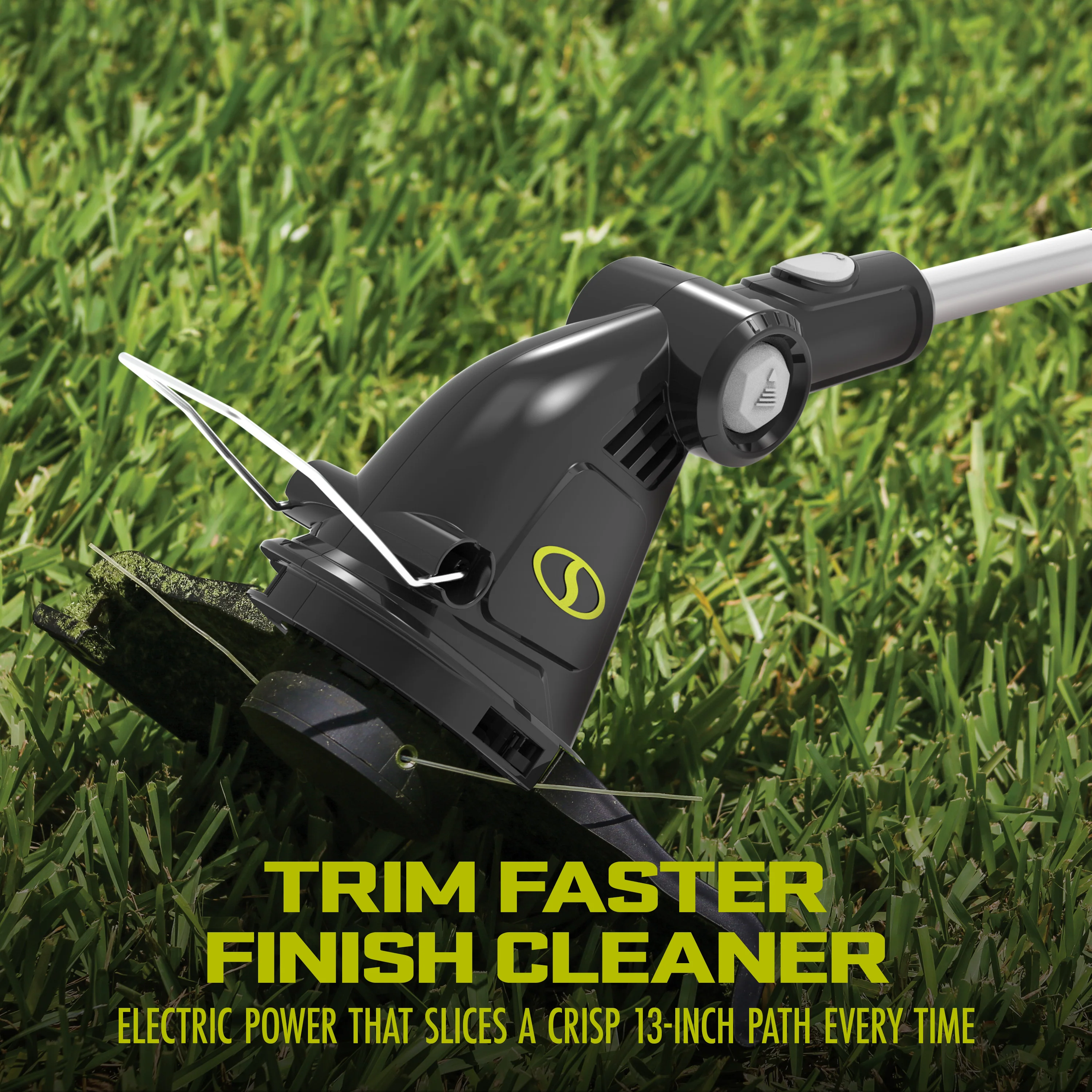 Sun Joe TRJ13STE Electric Grass Trimmer + Edger | 13-inch | 4-Amp | Telescoping Pole - Image 3