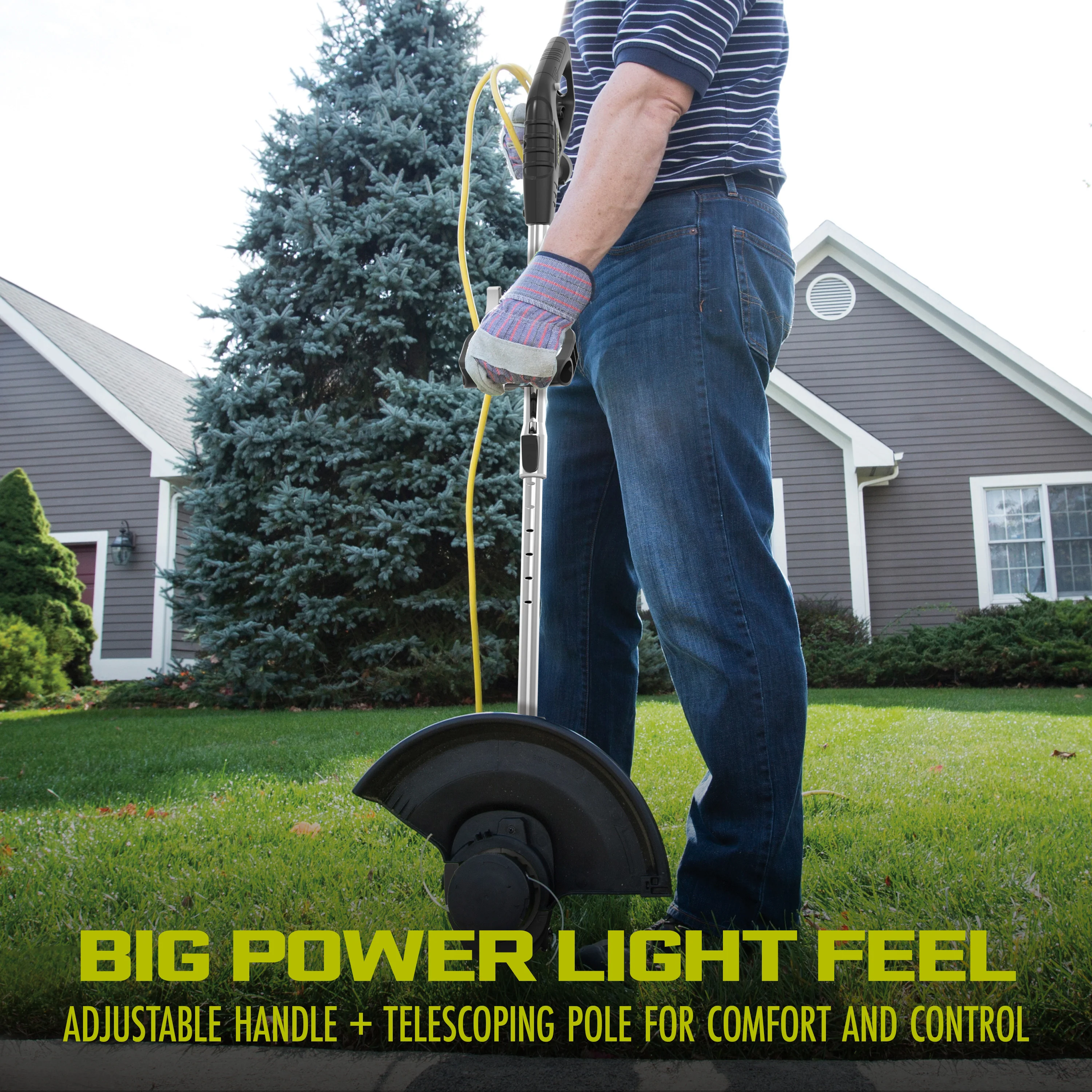 Sun Joe TRJ13STE Electric Grass Trimmer + Edger | 13-inch | 4-Amp | Telescoping Pole - Image 6
