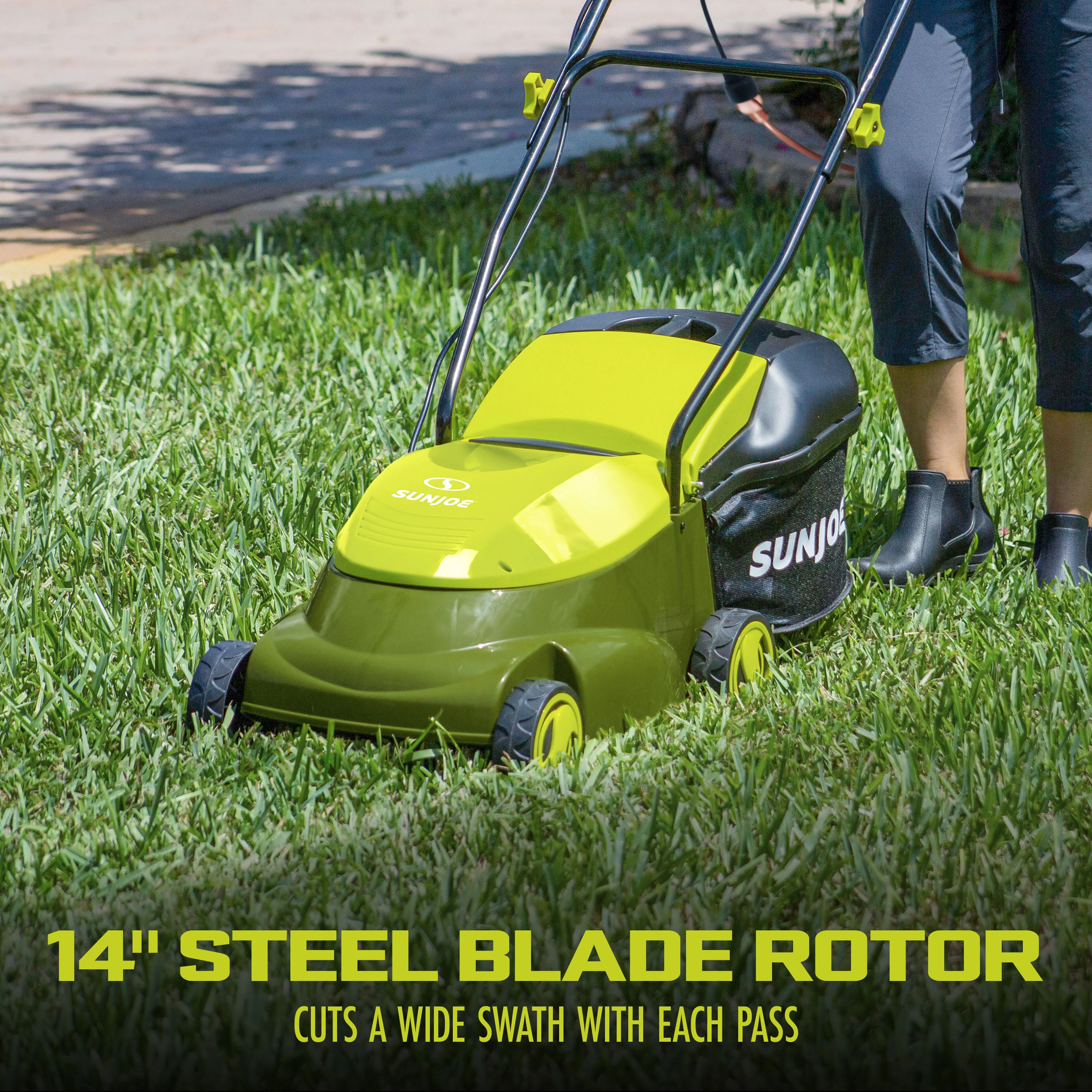 Sun Joe MJ401E-PRO Electric Lawn Mower| 14-inch | 13-Amp | Side Discharge Chute - Image 3