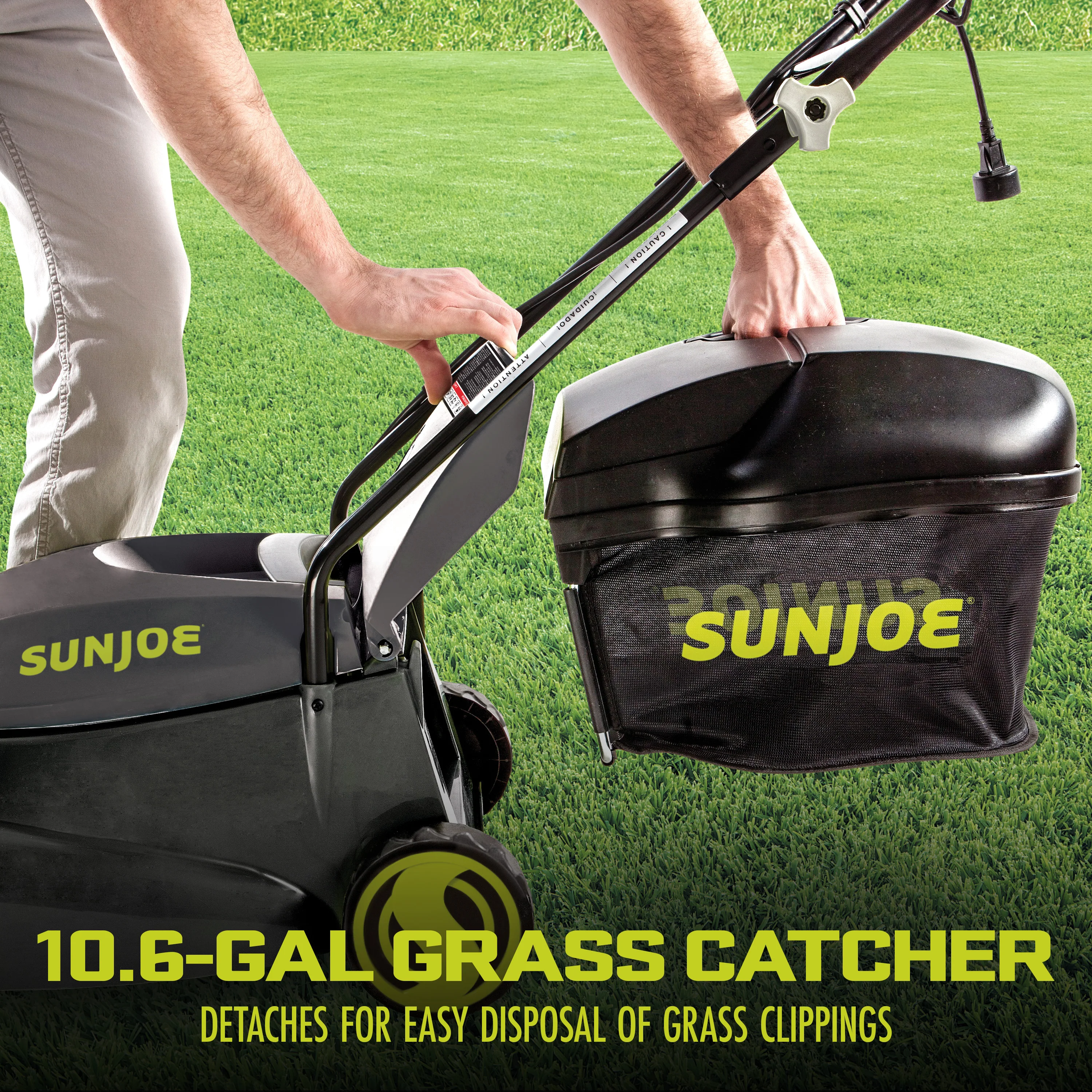 Sun Joe MJ401E Electric Walk-Behind Push Lawn Mower | 14-inch | 12-Amp | 3-Position - Image 6