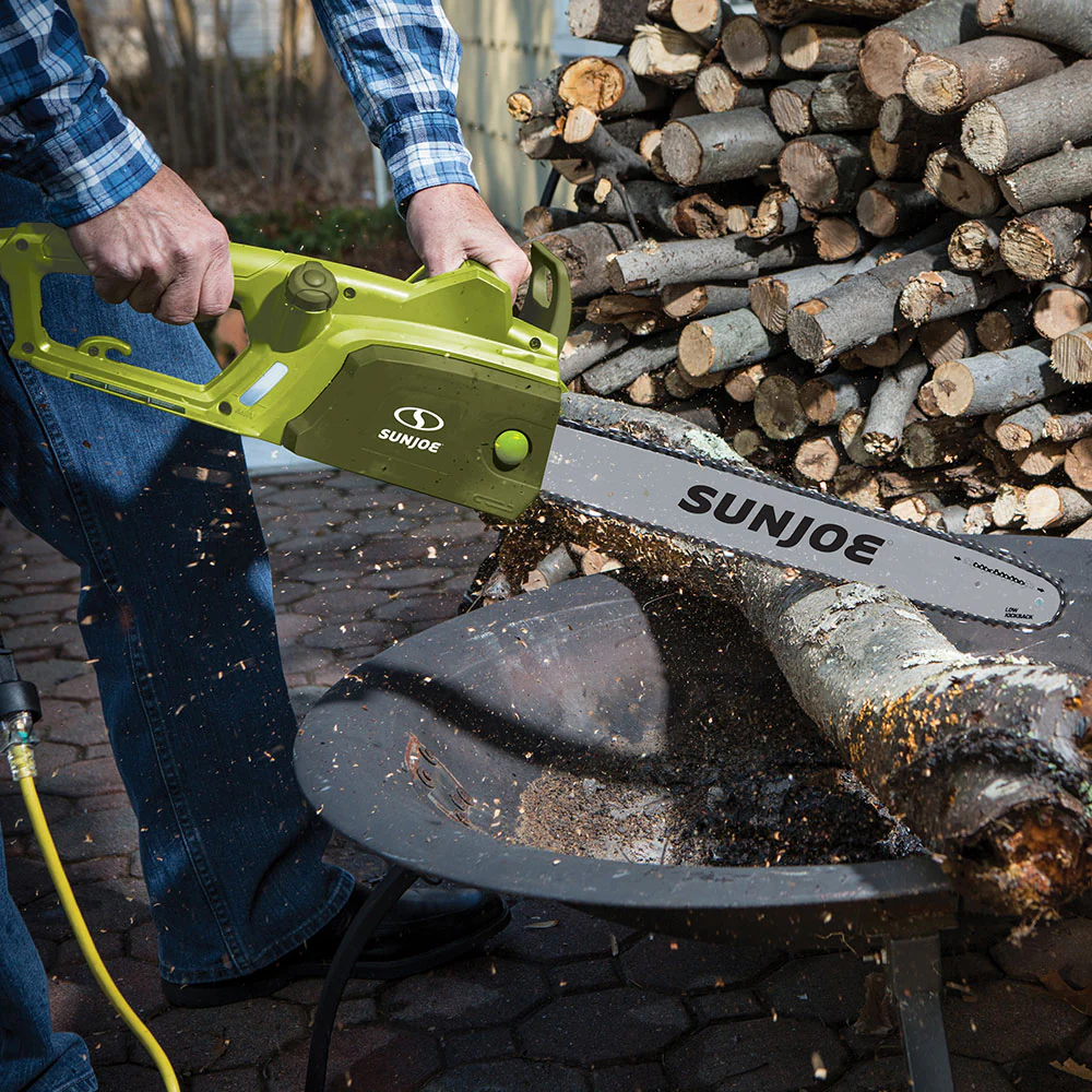 Sun Joe SWJ700E Electric Chain Saw | 16-inch | 14-Amp | 15.5-inch Cutting Thickness Max - Image 4