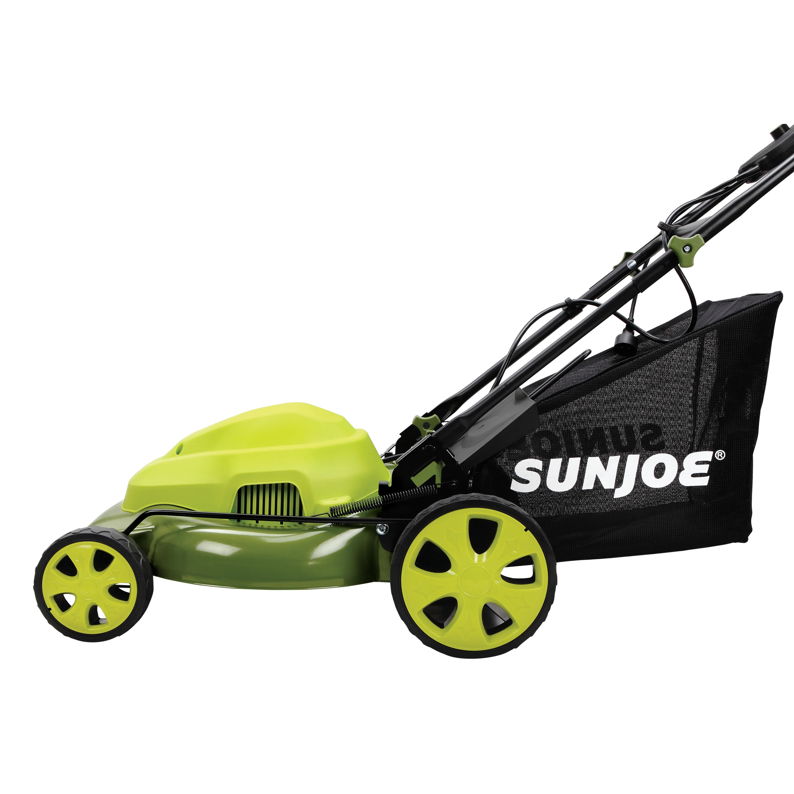 Sun Joe MJ408E Electric Lawn Mower | 20-inch | 12-Amp | 7-Position | 14.5-Gal Collection Bag | Mulching Plug - Image 3