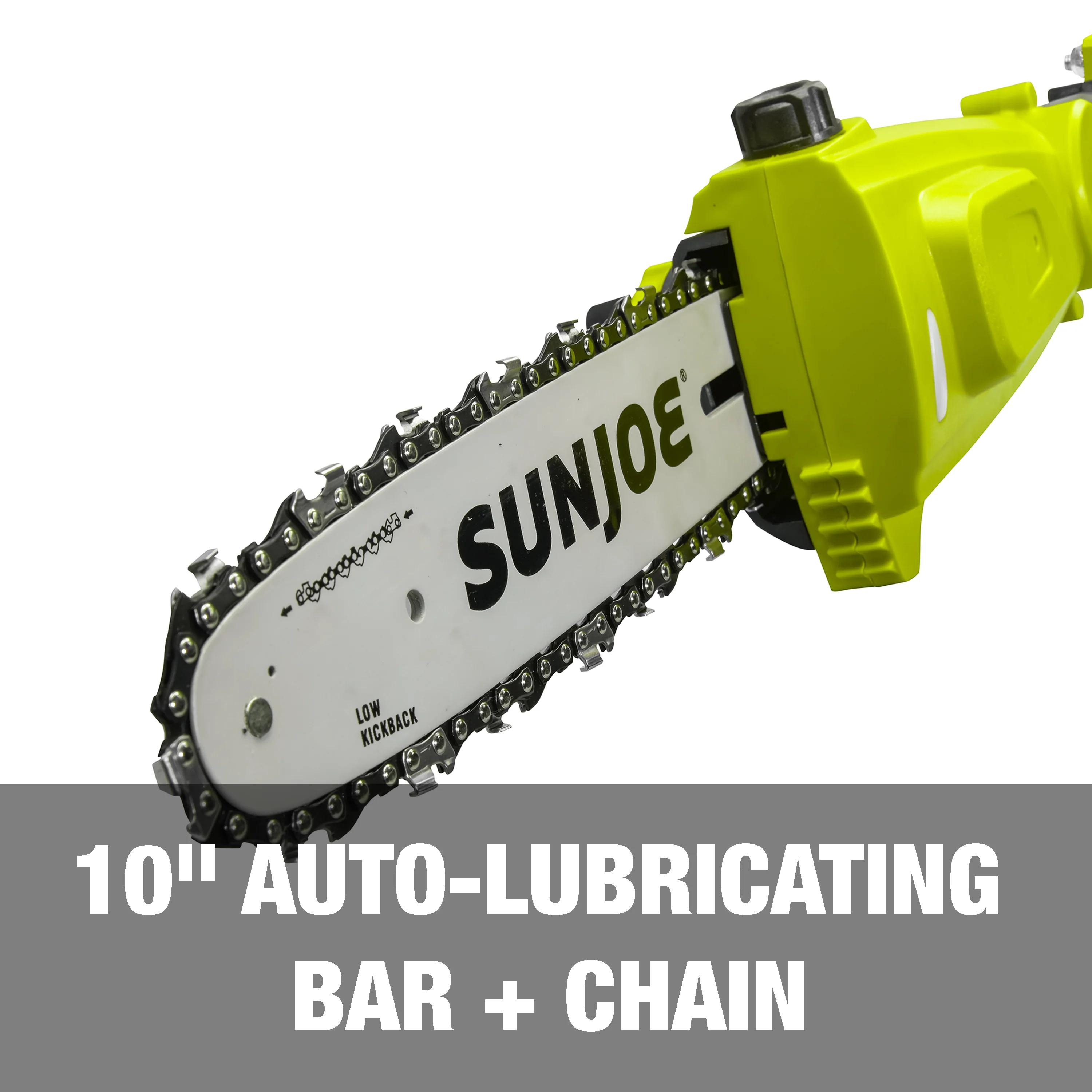 Sun Joe 24-Volt IONMAX Cordless Telescoping Pole Chainsaw Kit | 10-inch | W/ 5.0-Ah Battery + Quick Charger - Image 6