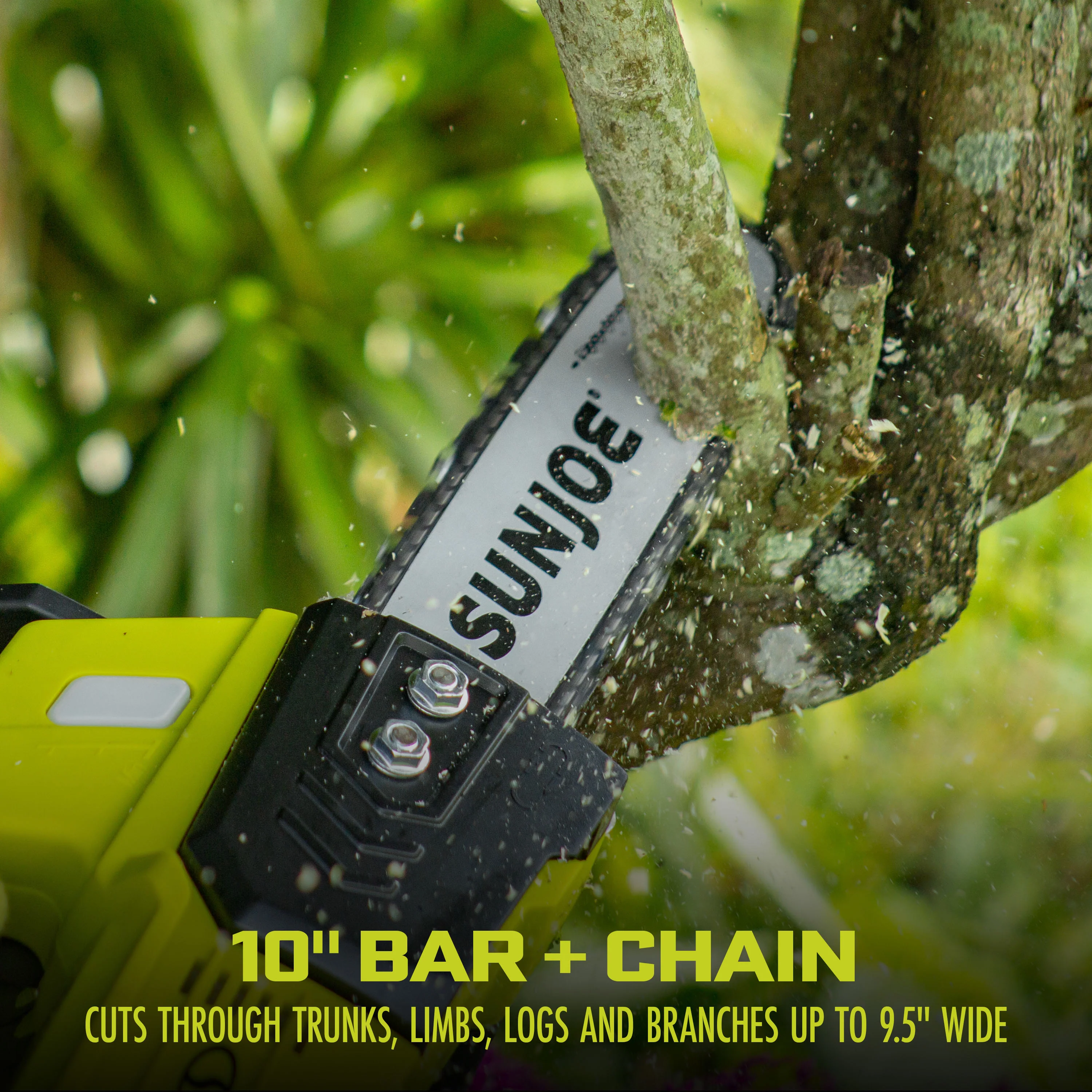 Sun Joe 24-Volt* IONMAX Cordless Chain Saw | 10-Inch | Tool Only - Image 4