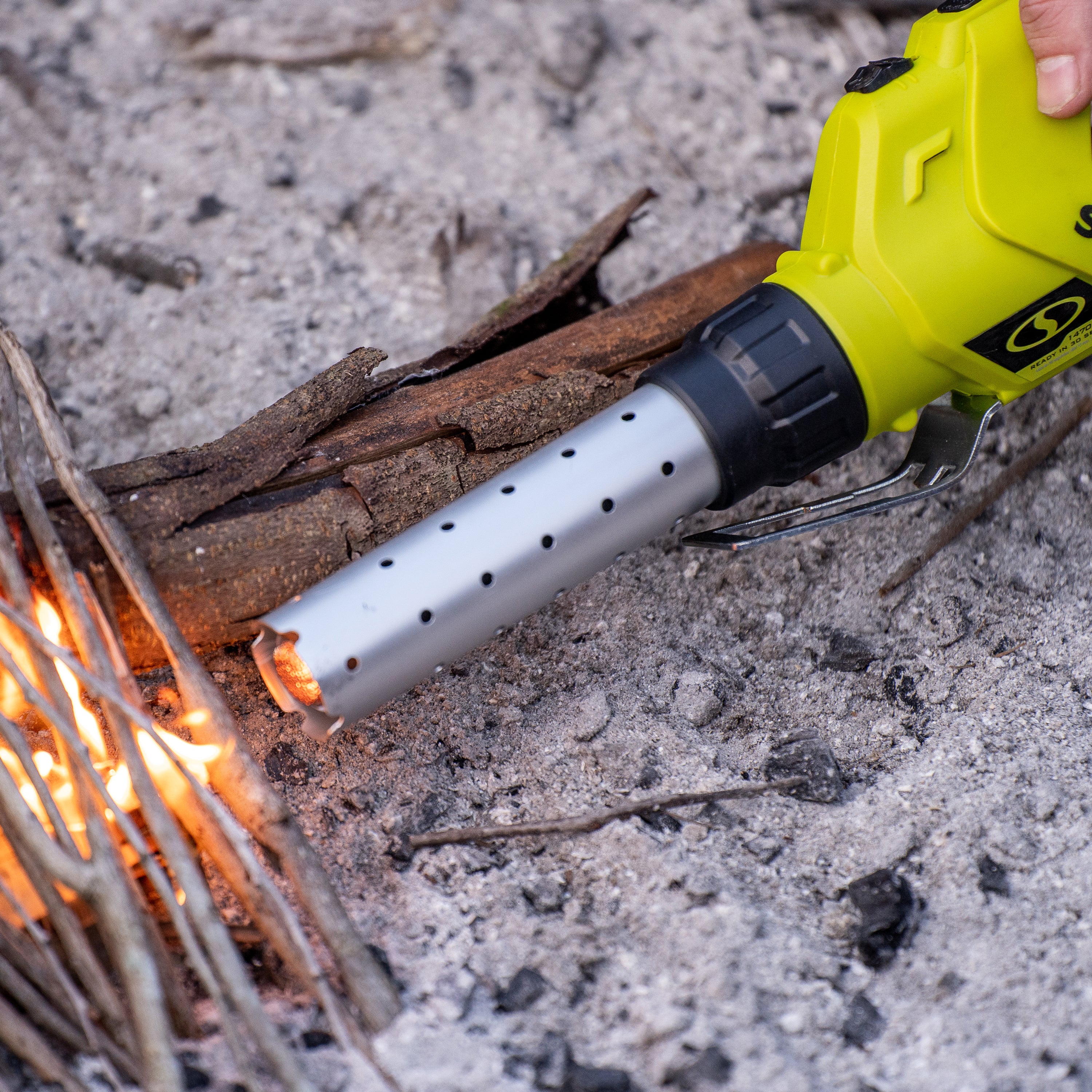 Sun Joe 24-Volt* IONMAX Cordless Electric Fire Starter | 1380-Degrees in 30-Seconds | For Charcoal BBQ Grills | W/ 2.0-Ah Battery + Charger - Image 10