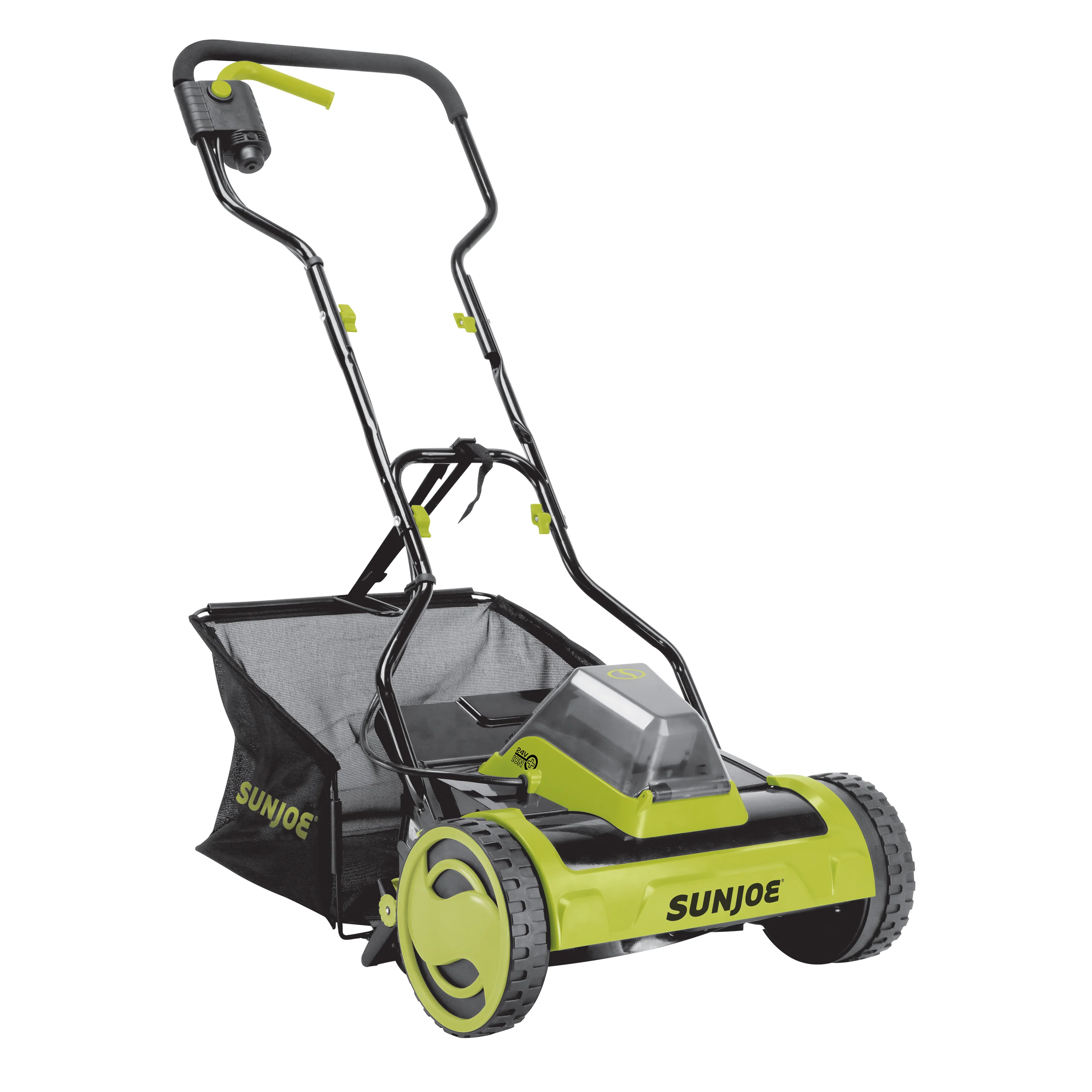 Sun Joe 24-Volt IONMAX Cordless Push Reel Mower W/ Collection Bag | 15-inch | Tool Only - Image 2