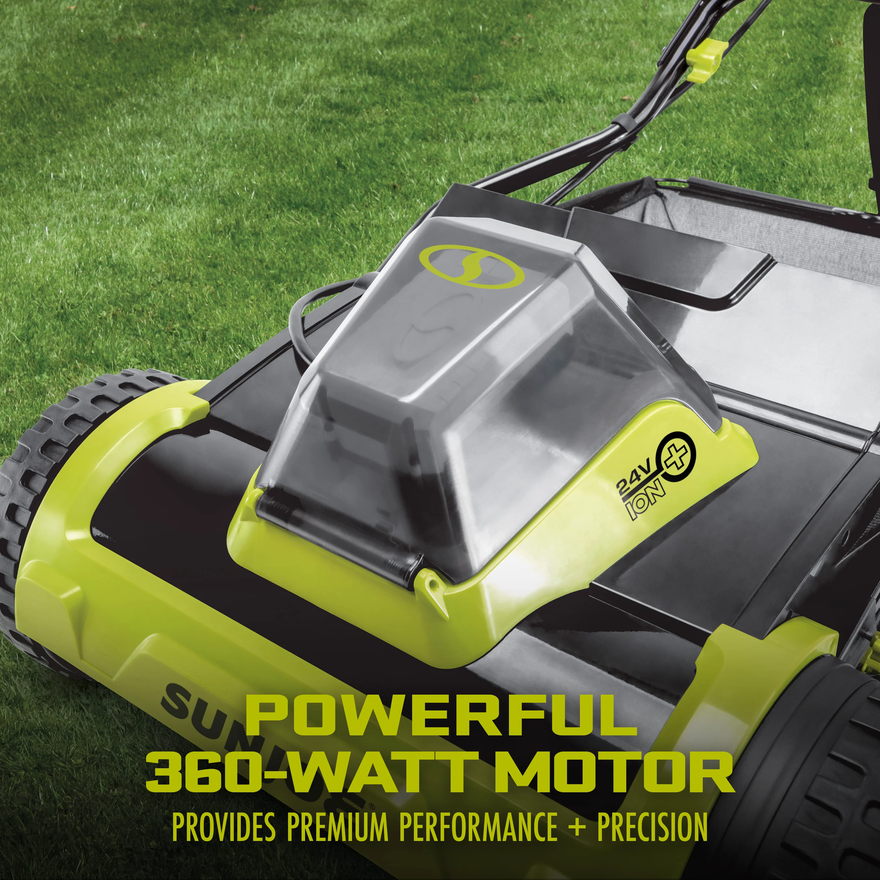 Sun Joe 24-Volt IONMAX Cordless Push Reel Mower W/ Collection Bag | 15-inch | Tool Only - Image 6