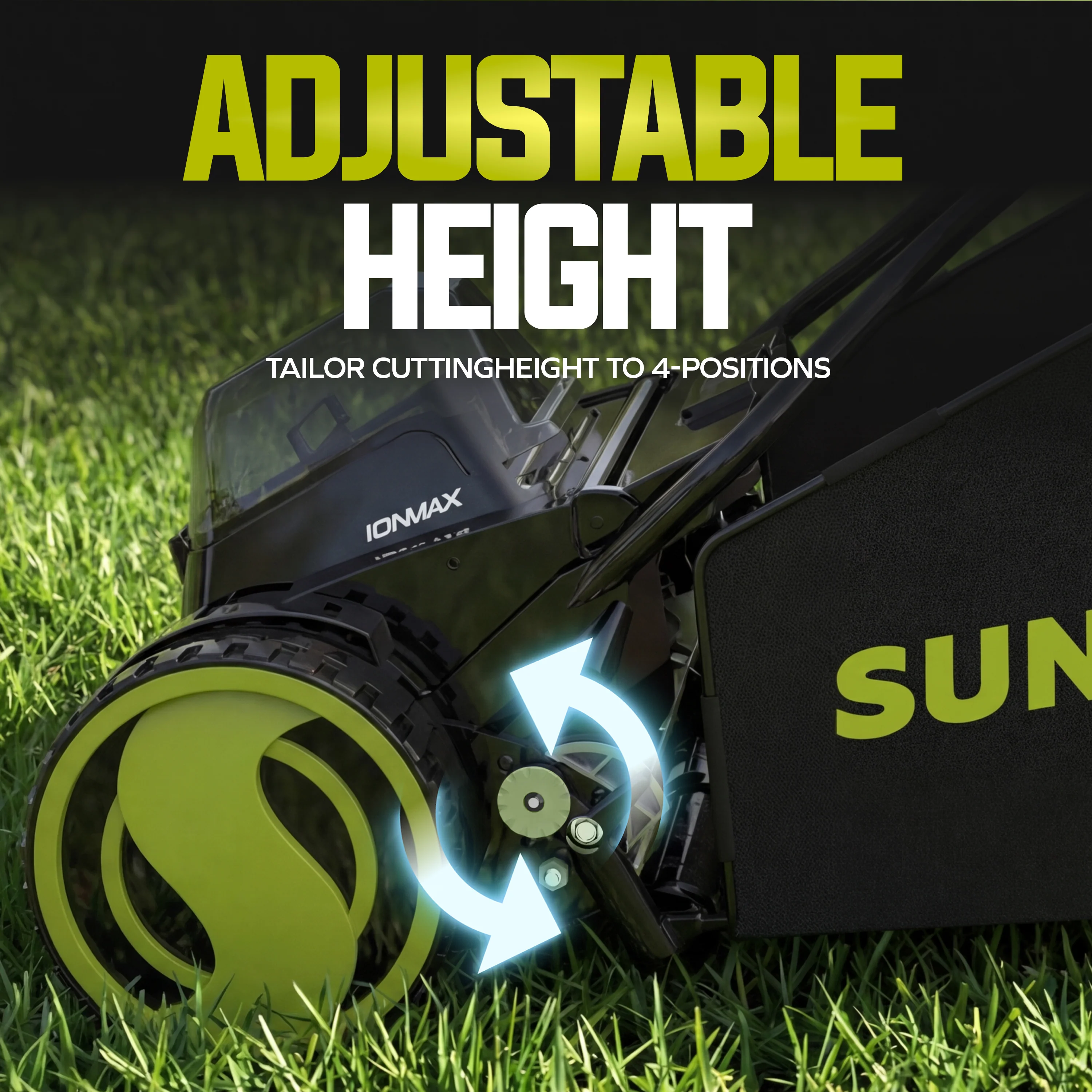 Sun Joe 24-Volt* IONMAX Cordless Push Reel Mower W/ Collection Bag | 15-inch | W/ 4.0-Ah Battery + Charger - Image 6