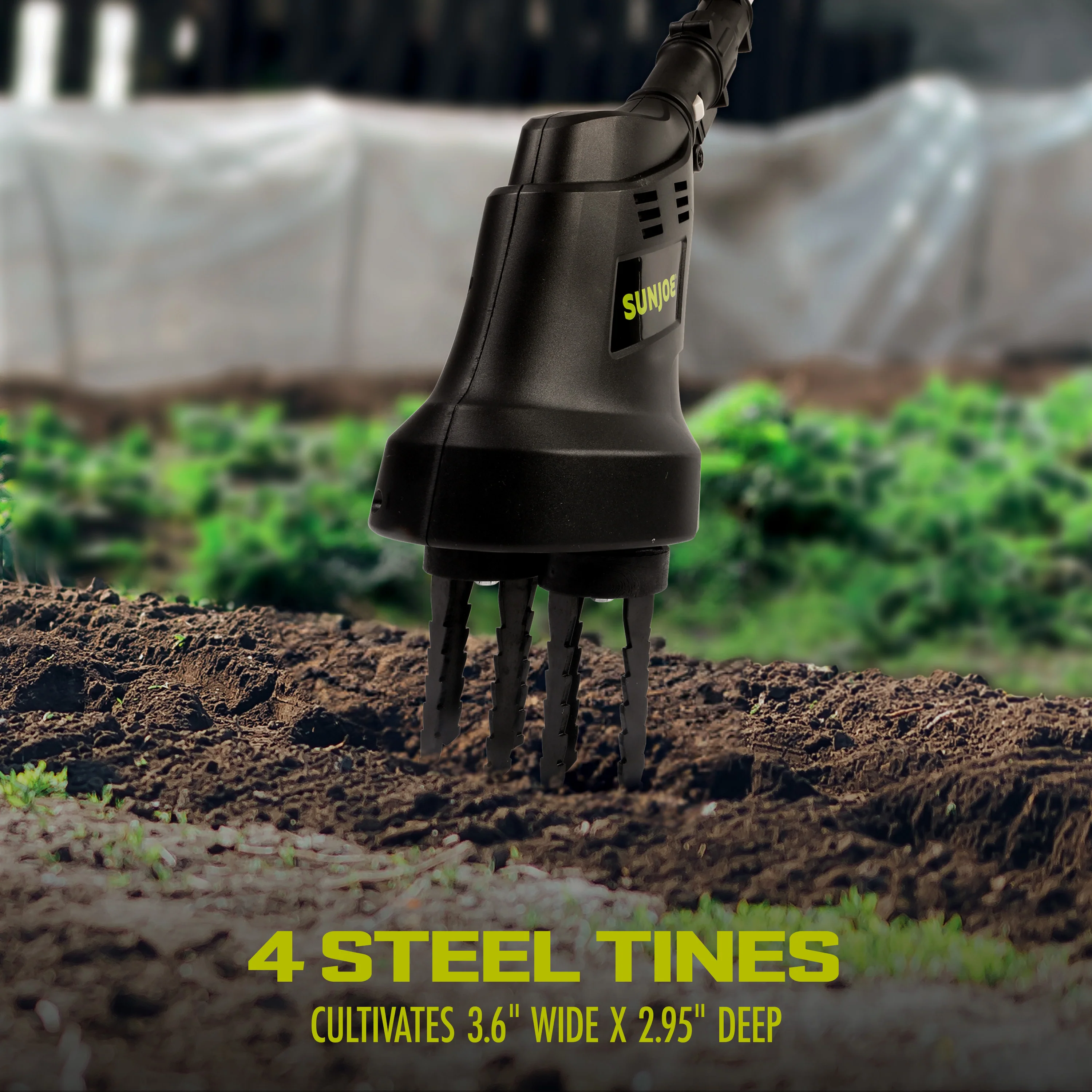 Sun Joe 24V-CTLR-LTE 24-Volt Claw Tiller + Cultivator | W/ 2.0-Ah Battery + Charger - Image 4