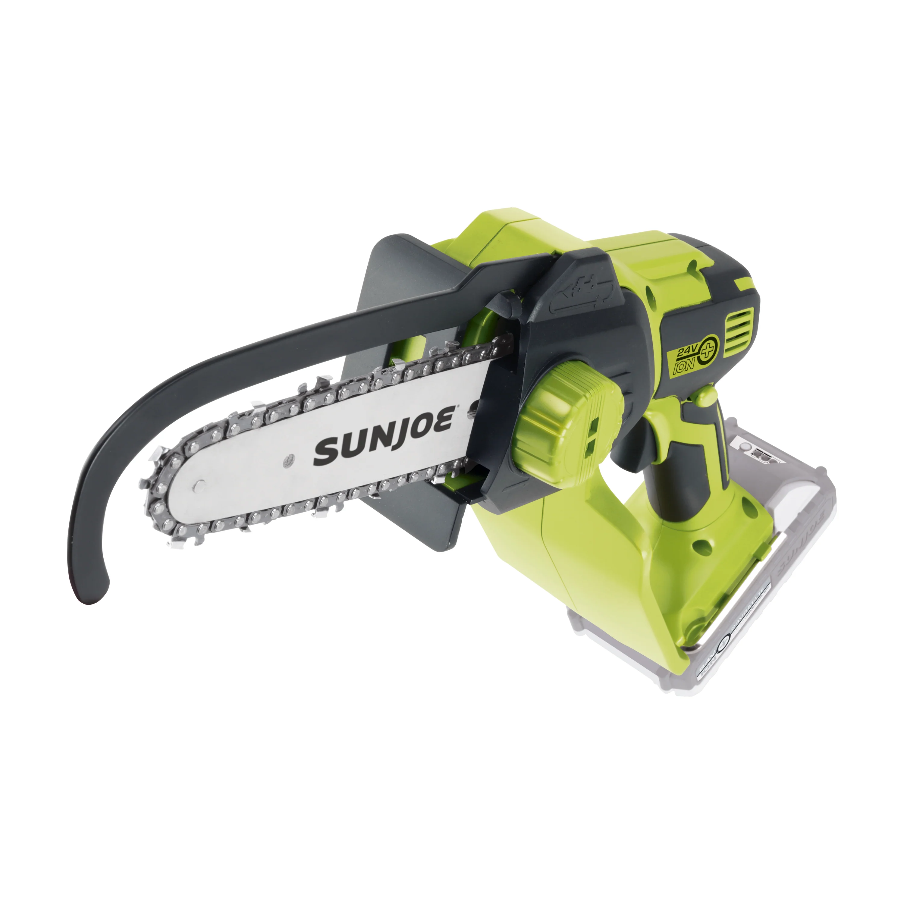 Sun Joe 24-Volt* IONMAX Cordless Handheld Chainsaw W/ Bonus Chain | 5-inch Pruning Saw Kit | W/ 2.0-Ah Battery + Charger - Image 12