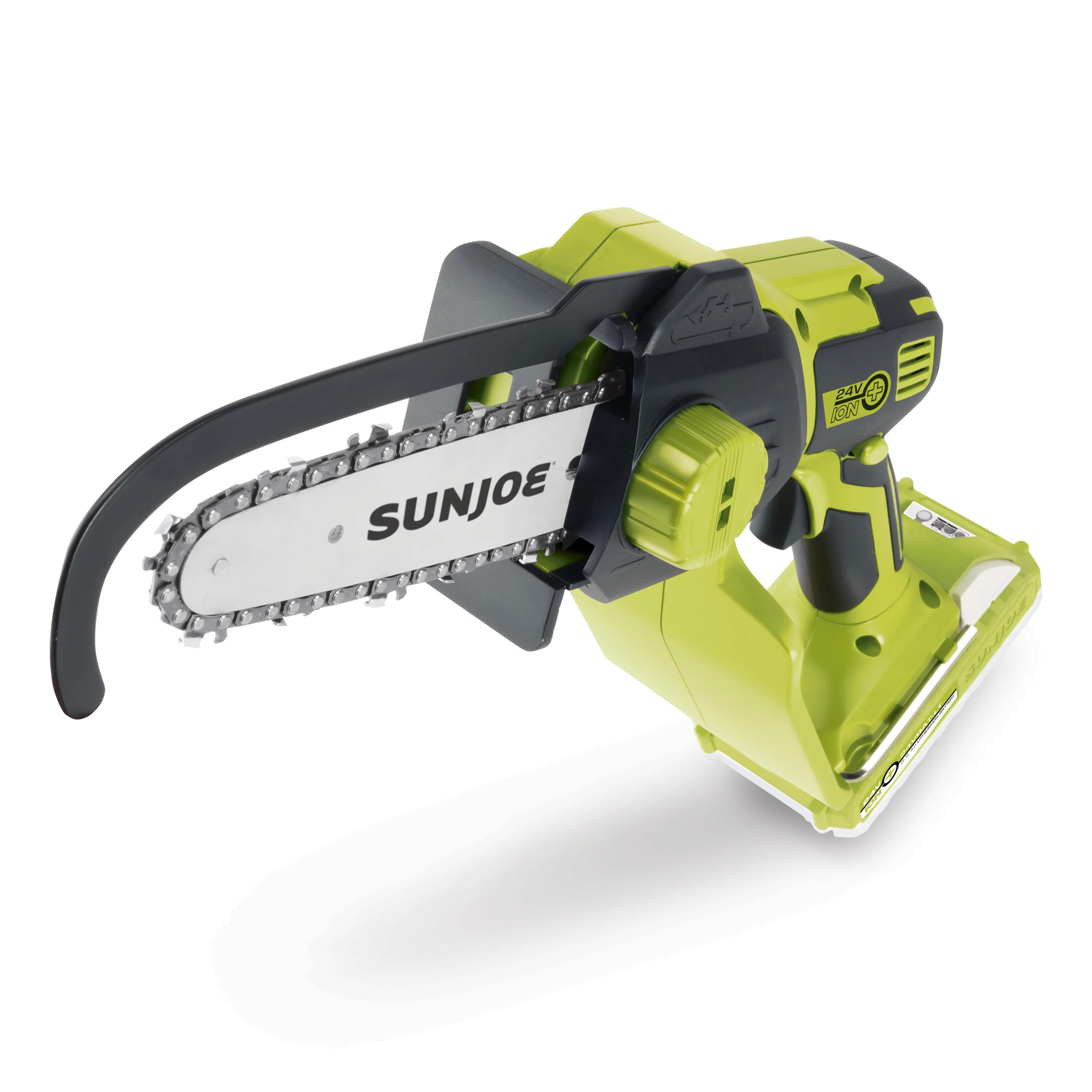 Sun Joe 24V-HCSEC-LT 24-Volt* IONMAX Cordless Handheld Chainsaw | 5-inch Pruning Saw Kit | W/ 2.5-Ah Battery, Charger, and Bonus Chain - Image 2