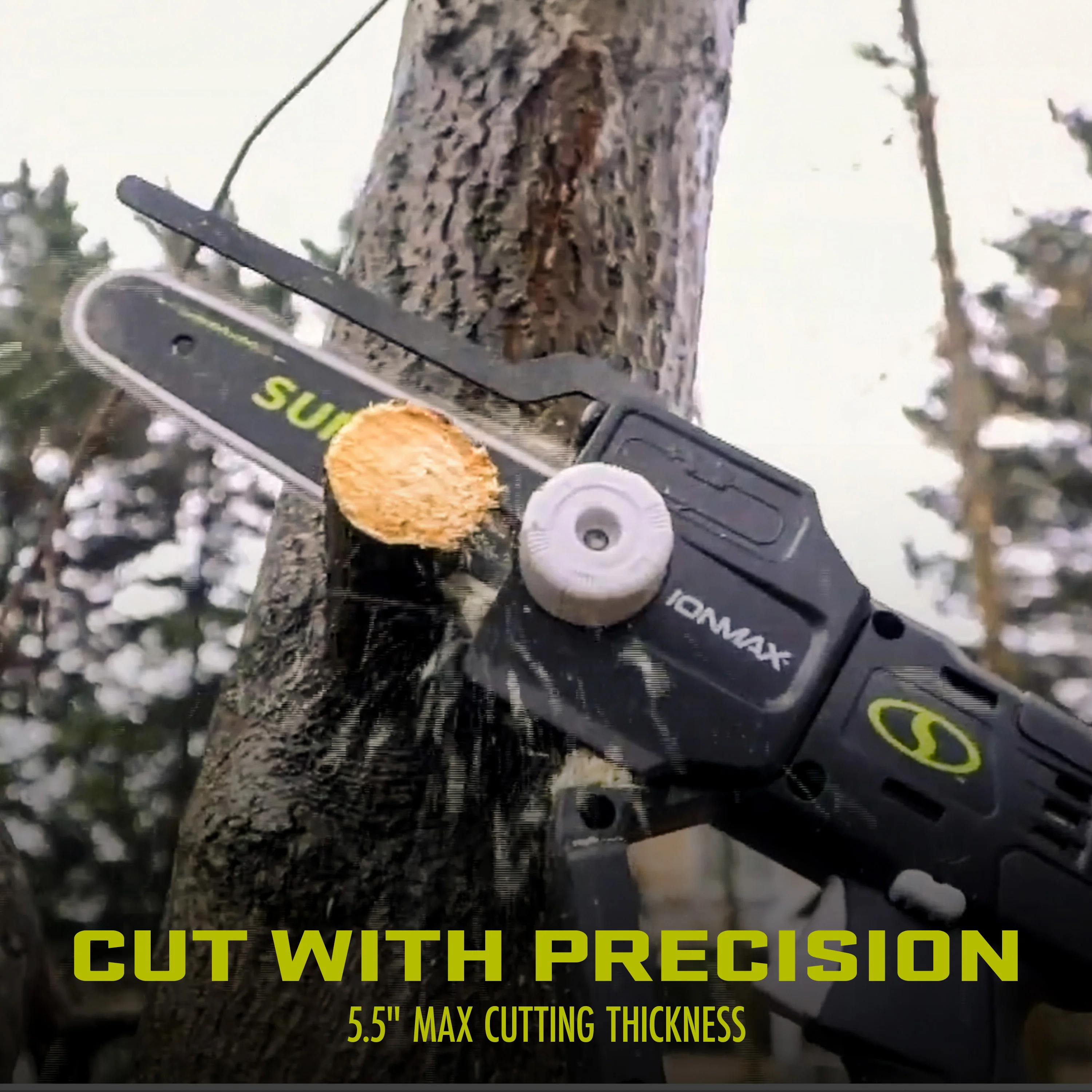 Sun Joe 24-Volt* IONMAX Cordless Telescoping Pole Pruning Saw Kit | 6-Inch | W/ 2.0-Ah Battery + Charger - Image 7