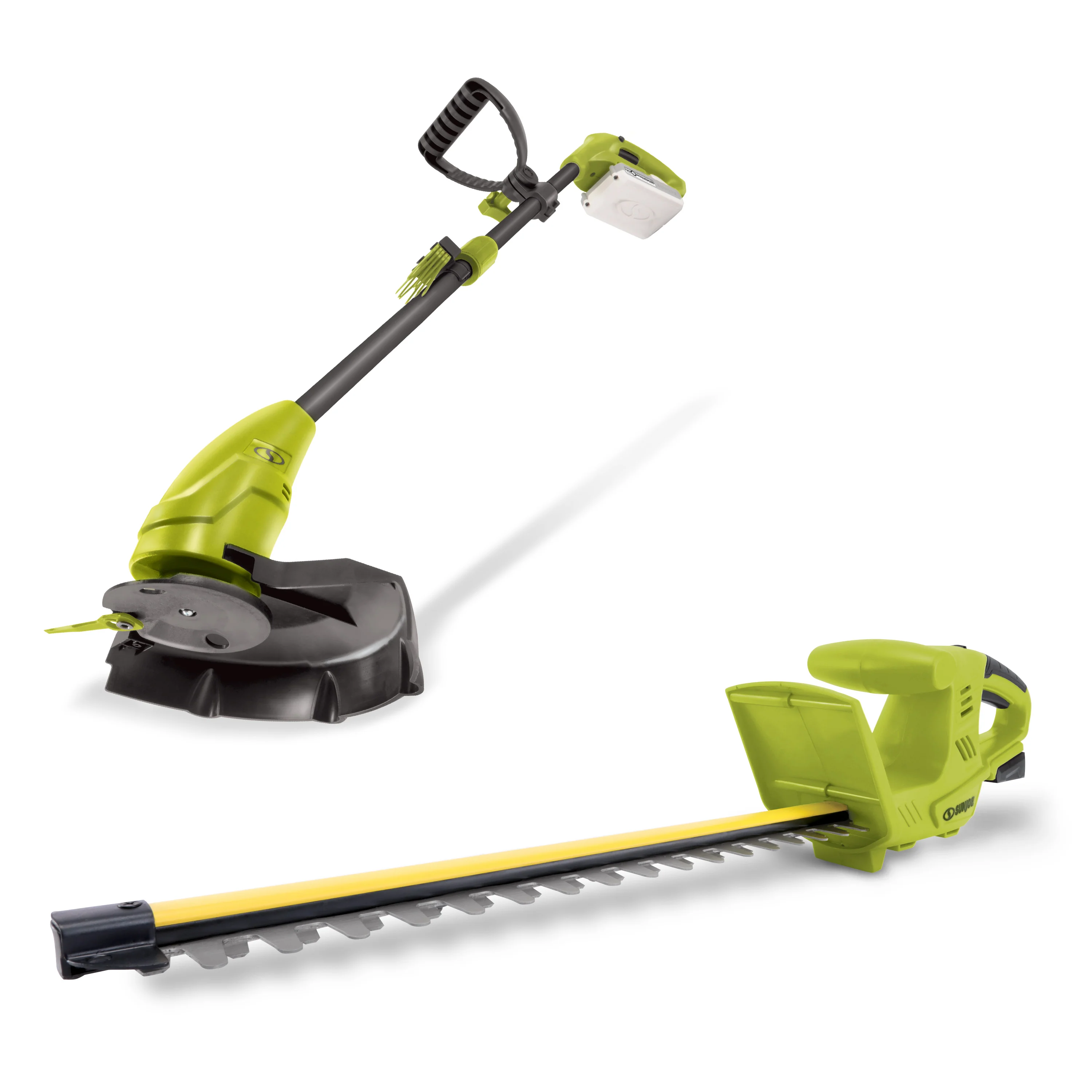 Sun Joe 24-Volt* Cordless Hedge Trimmer + Stringless Grass Trimmer | W/ 2.0-Ah Battery + Charger