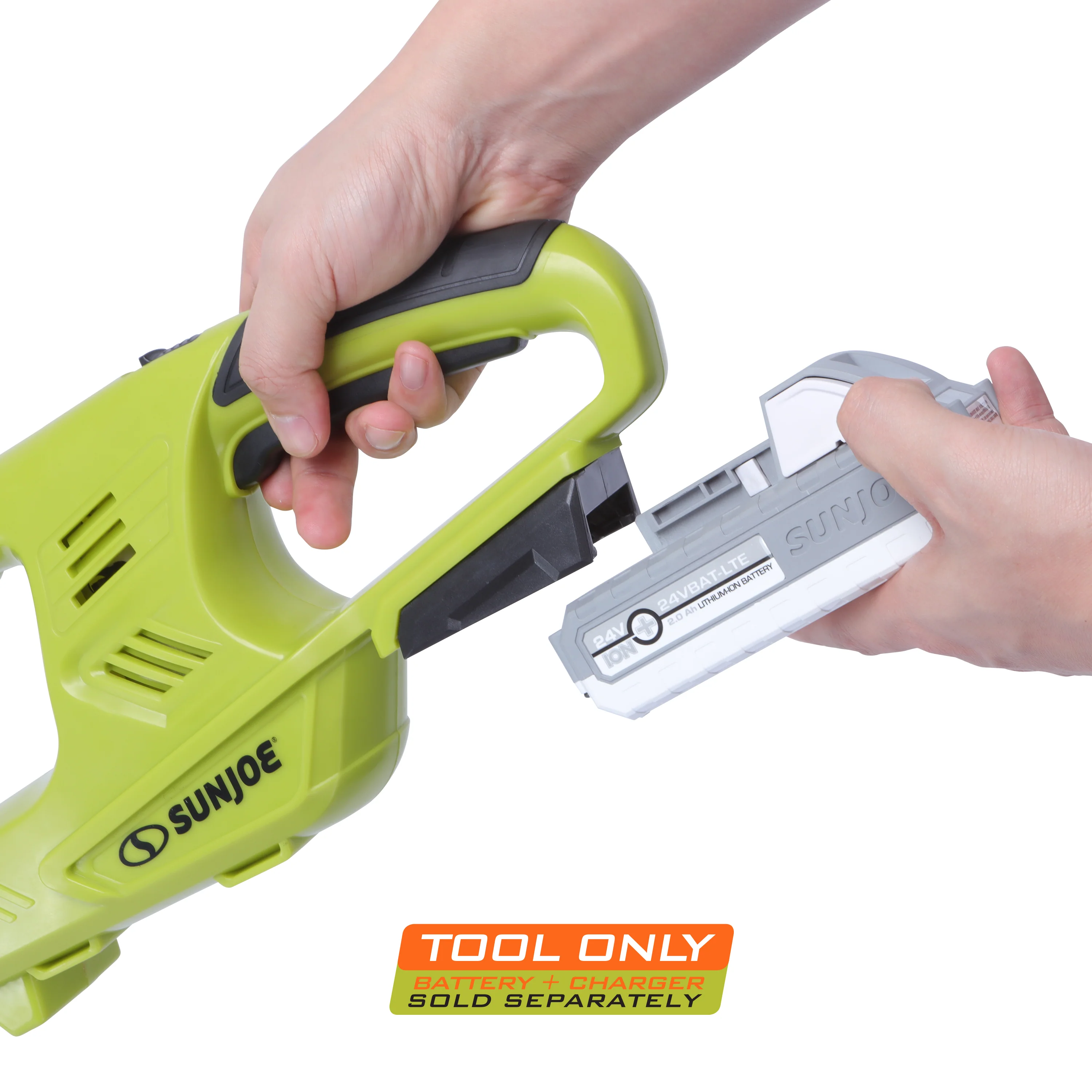 Sun Joe 24-Volt IONMAX Cordless Handheld Hedge Trimmer | 5/8" | Tool Only - Image 3