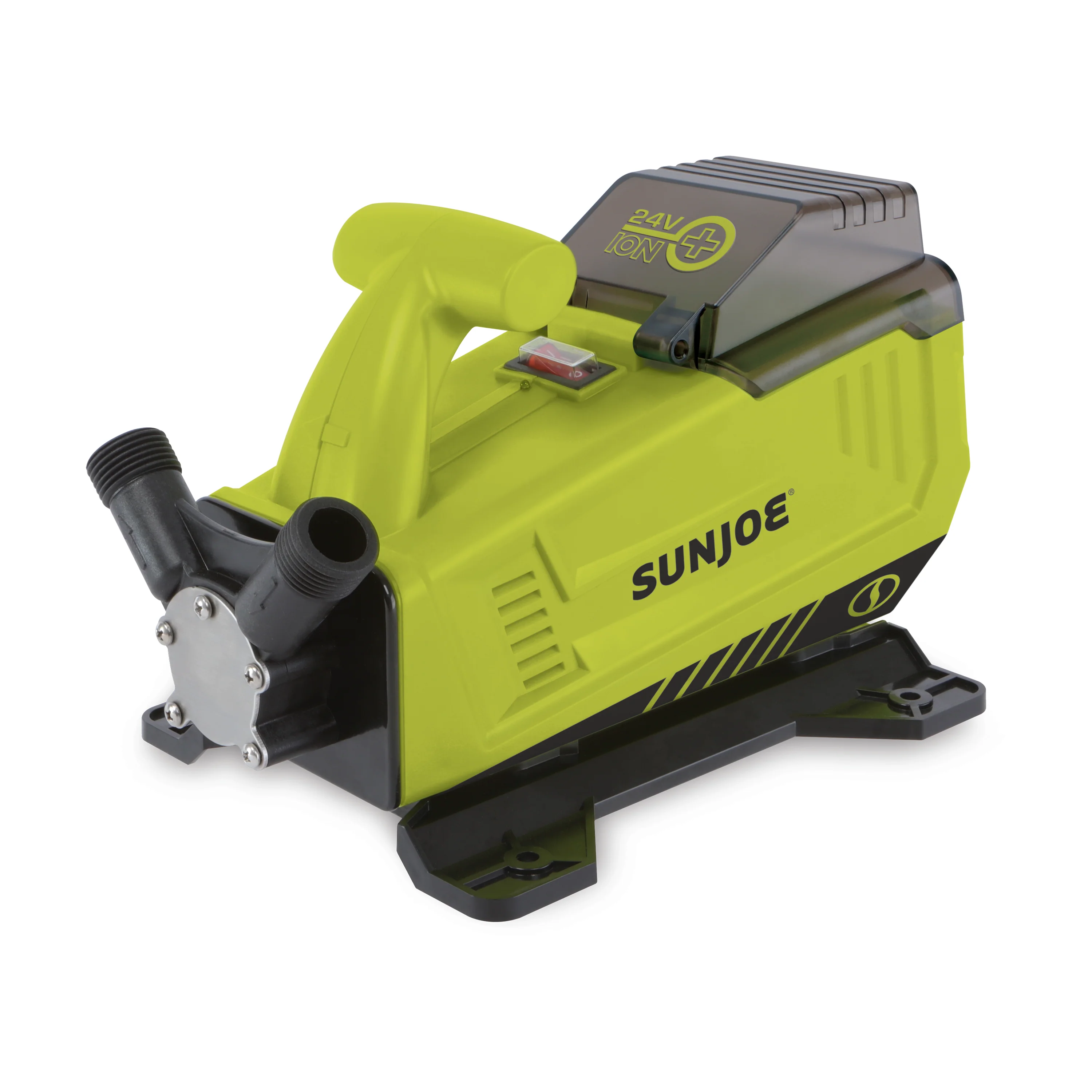 Sun Joe 24V* IONMAX Cordless Transfer Pump Kit | 5.0-GPM | W/ 2.0-Ah Battery + Charger - Image 4