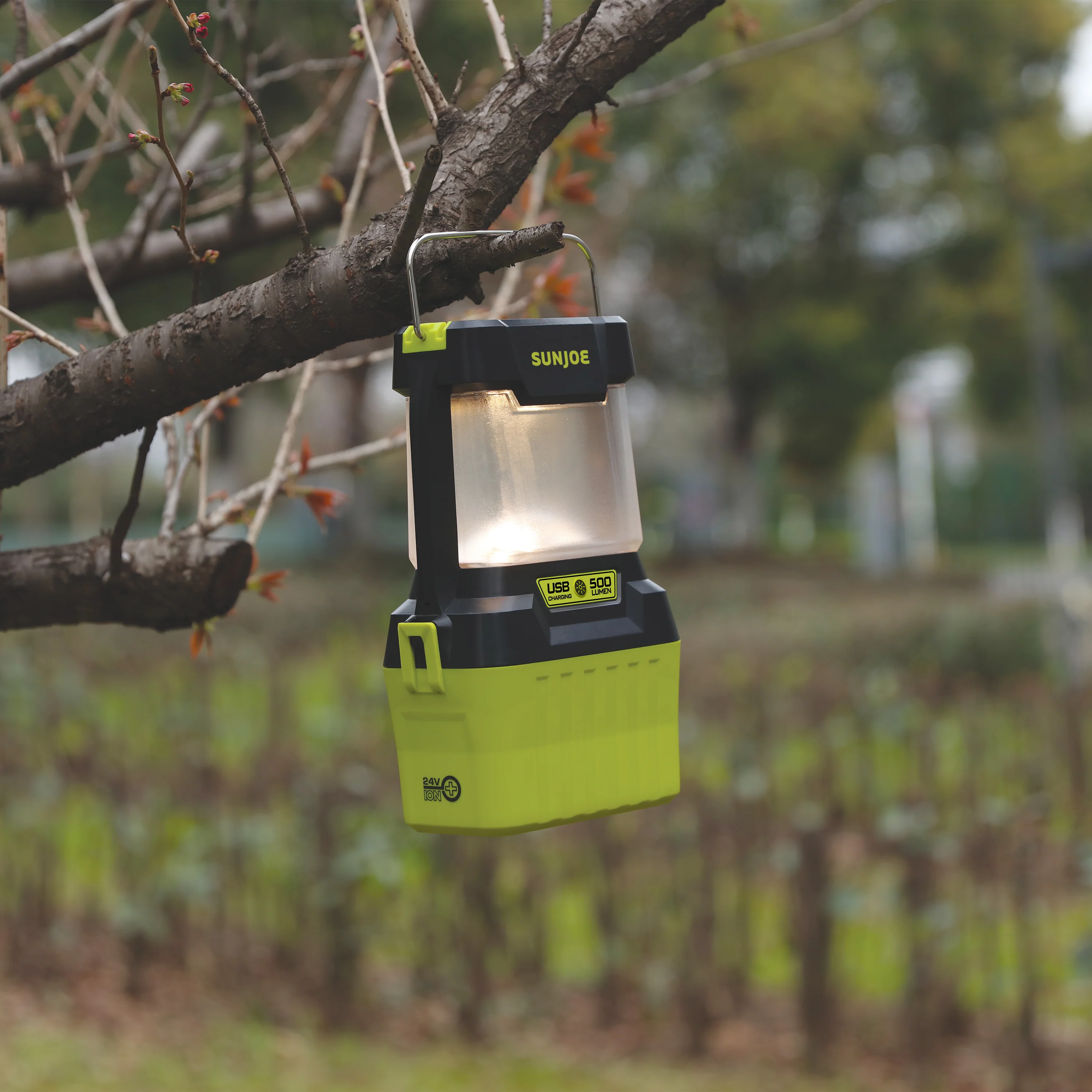 Sun Joe 24V-LGT500-LTE 24-Volt IONMAX Cordless LED Lantern | 4 Light Modes | Waterproof Casing | W/ 2.0-Ah Battery + Charger - Image 10
