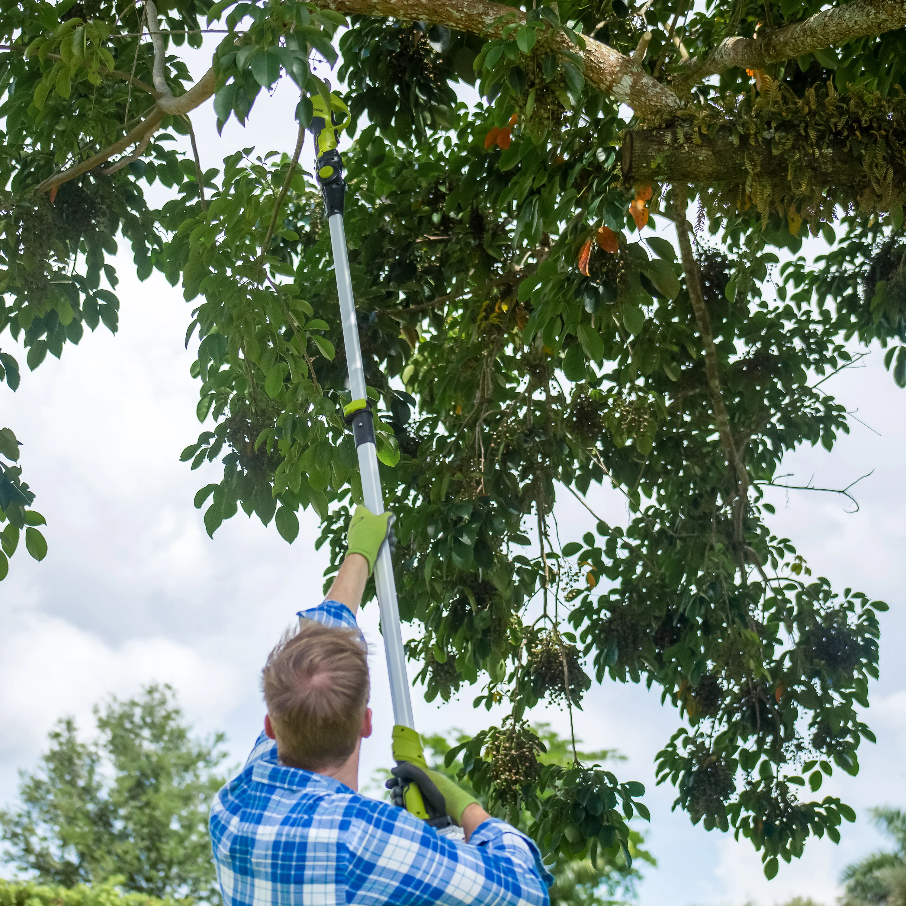 Sun Joe 24V-LRPL2-CT 24-Volt IONMAX Cordless Handheld and Long-Reach Pruner and Lopper | Tool Only - Image 9