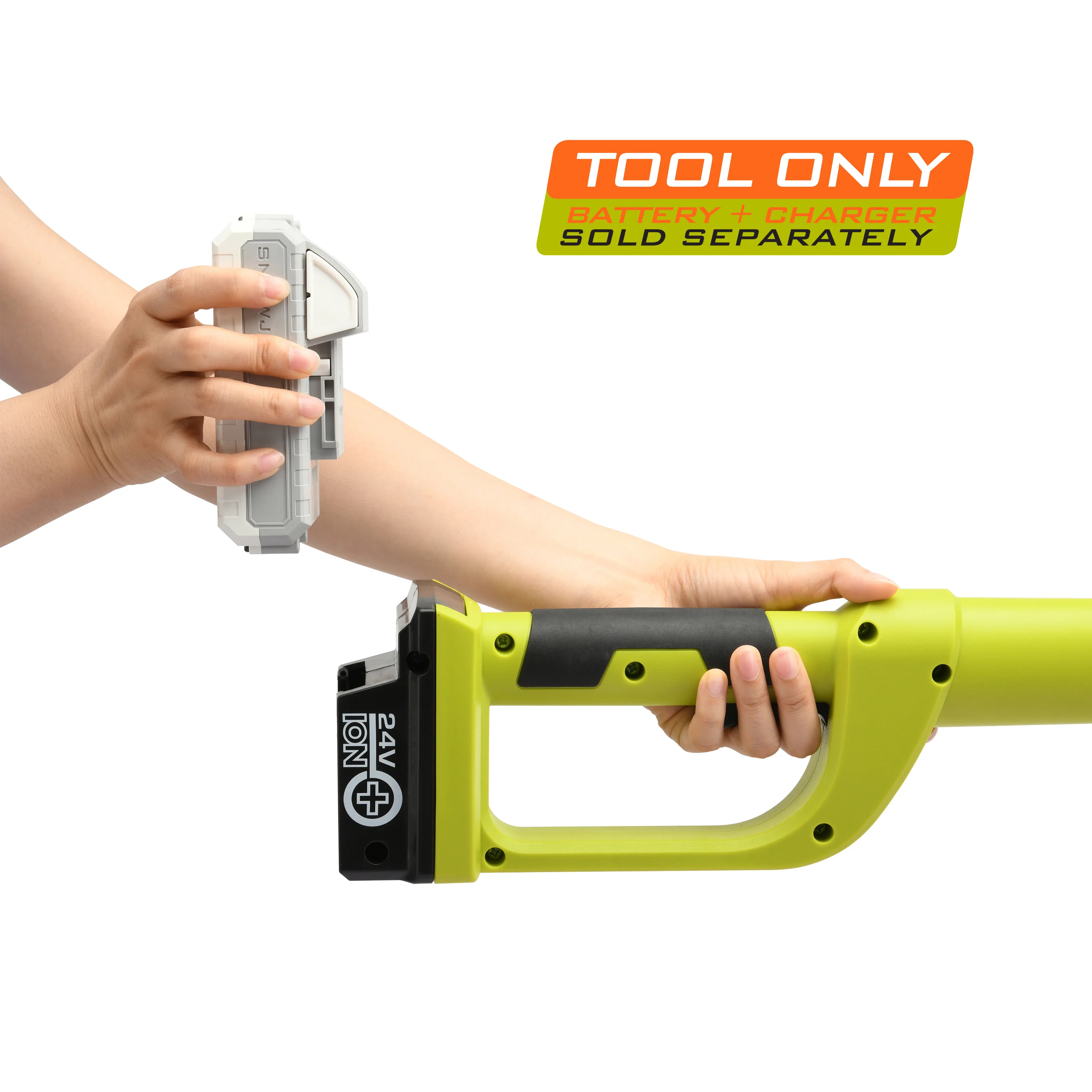 Sun Joe 24V-PHT17-CT 24-Volt IONMAX Cordless Pole Hedge Trimmer | 17-Inch | Tool Only - Image 4