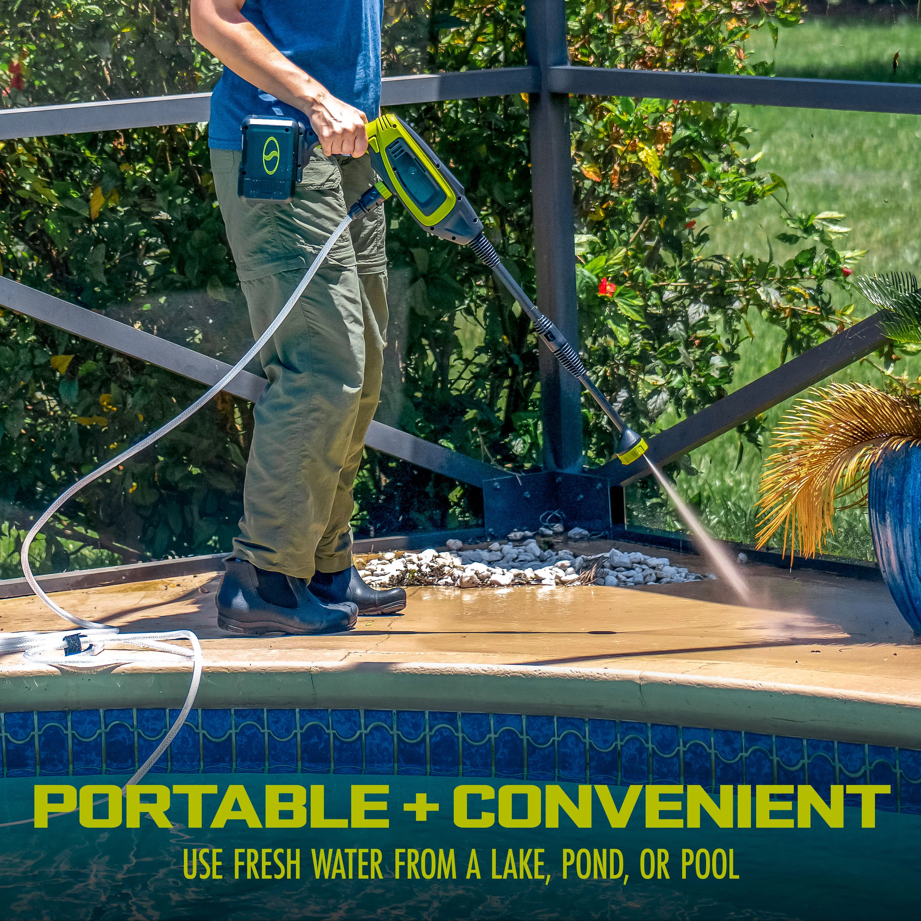 Sun Joe 24V-PP350-CT 24-Volt IONMAX Power Cleaner | Tool Only | Ultra-Portable | 5-in-1 Twist Nozzle - Image 3