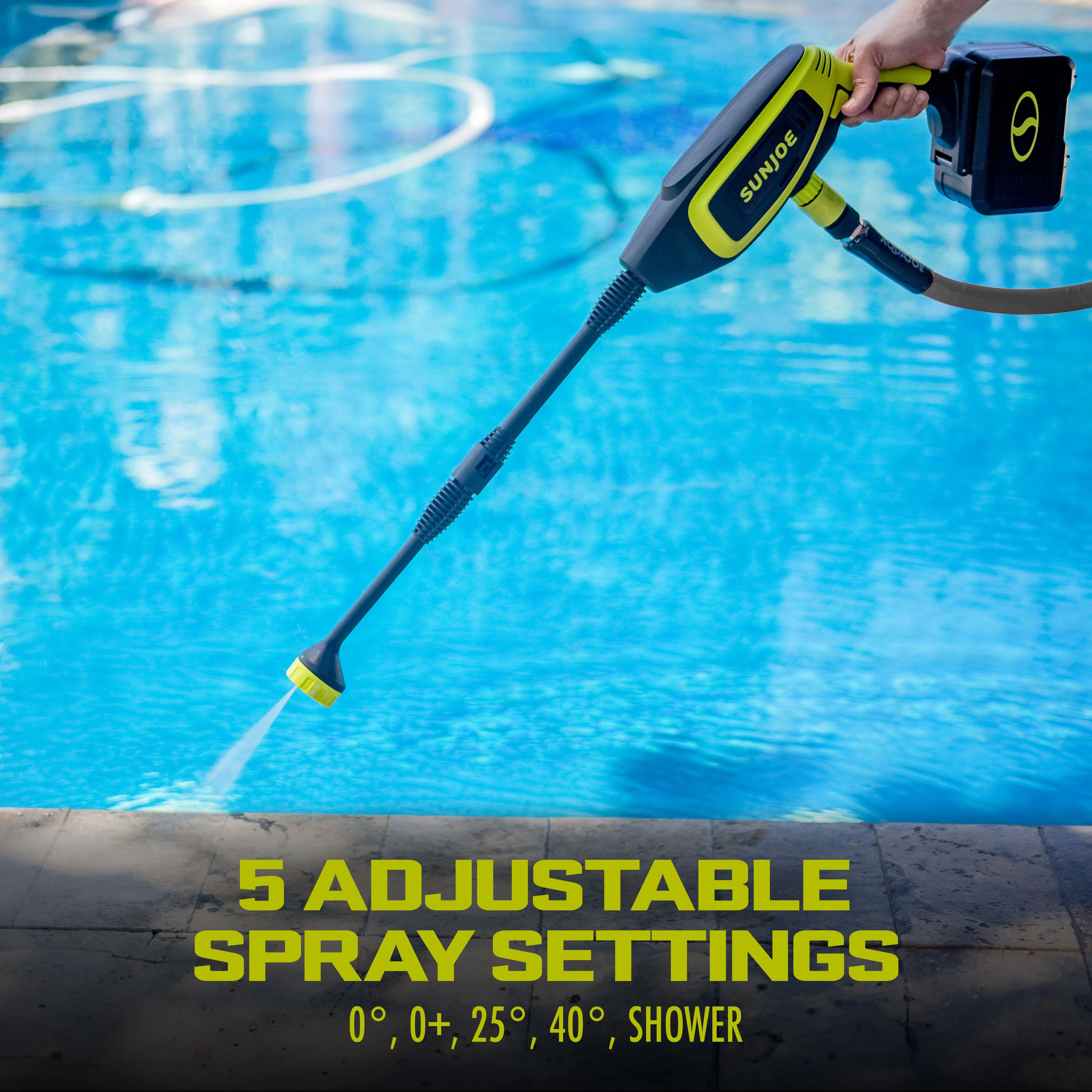 Sun Joe 24V-PP350-CT 24-Volt IONMAX Power Cleaner | Tool Only | Ultra-Portable | 5-in-1 Twist Nozzle - Image 5
