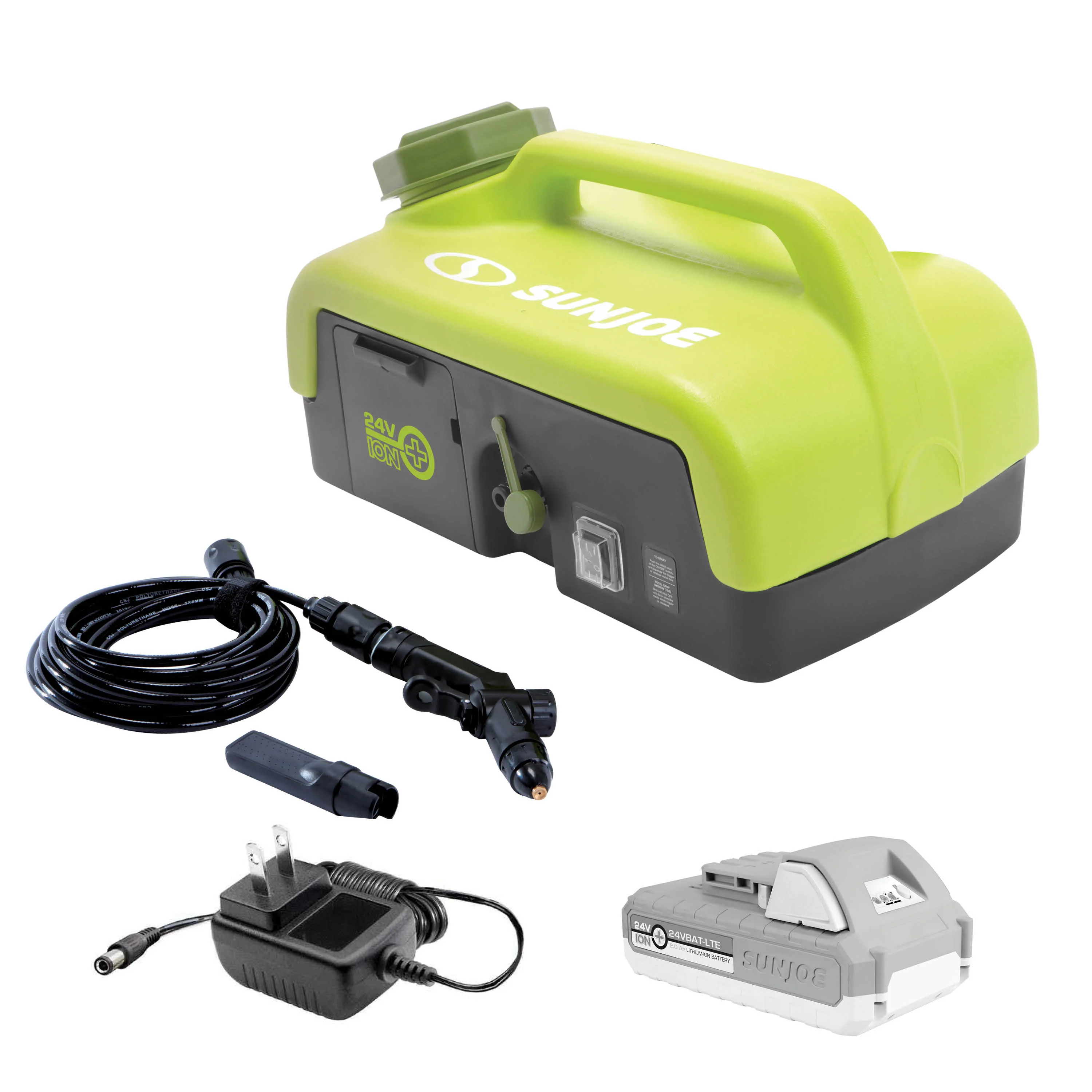 Sun Joe 24V-PSW25 24-Volt* IONMAX Cordless Go-Anywhere Portable Sink/Shower Spray Washer | 116 PSI Max* | 1.5 GPM Max* | 2.5 Gal | W/ 2.0-Ah Battery + Charger - Image 3