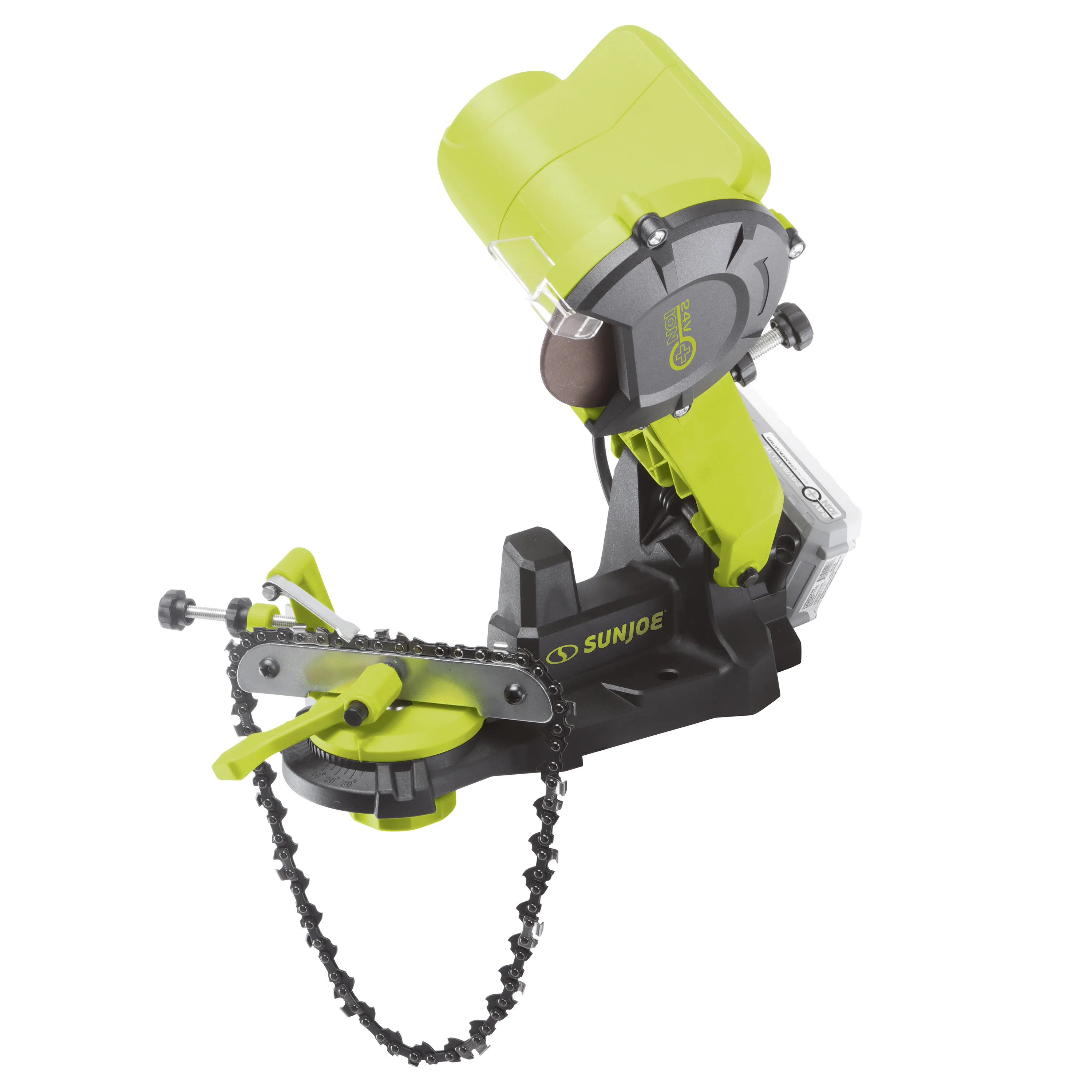Sun Joe 24V-SAW-BDL 24-Volt IONMAX Chainsaw Bundle | W/ Chainsaw Kit, Pole Saw Kit, and Chainsaw Sharpener - Image 3