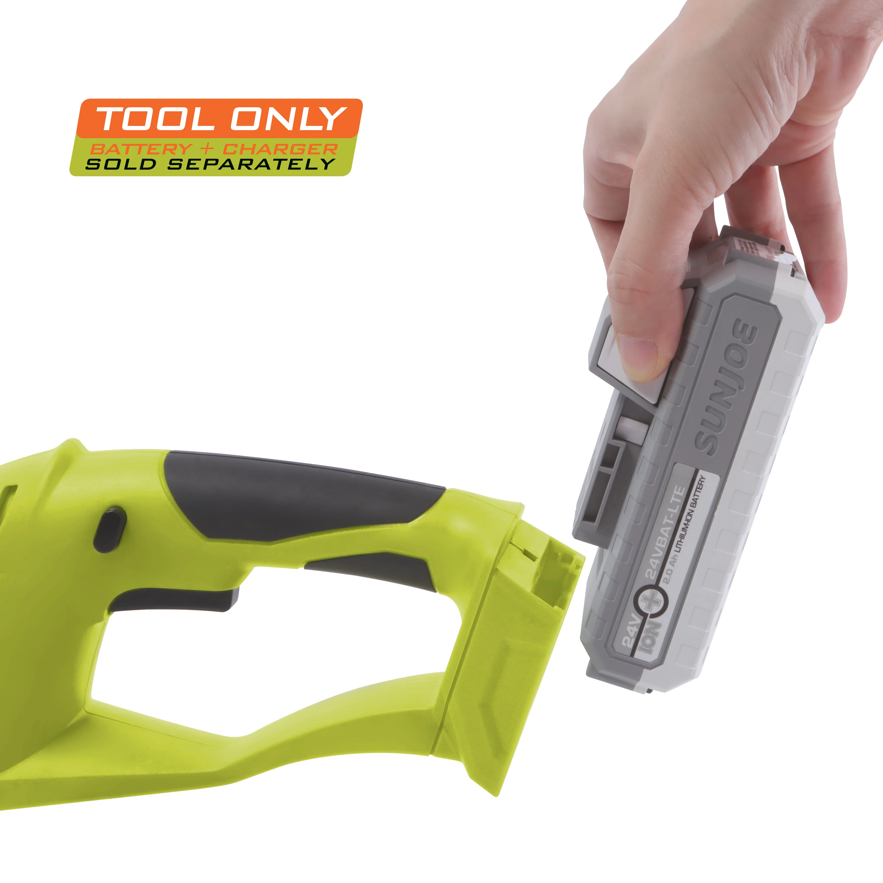 Sun Joe 24-Volt IONMAX Cordless Handheld Shrubber + Trimmer | Tool Only - Image 8