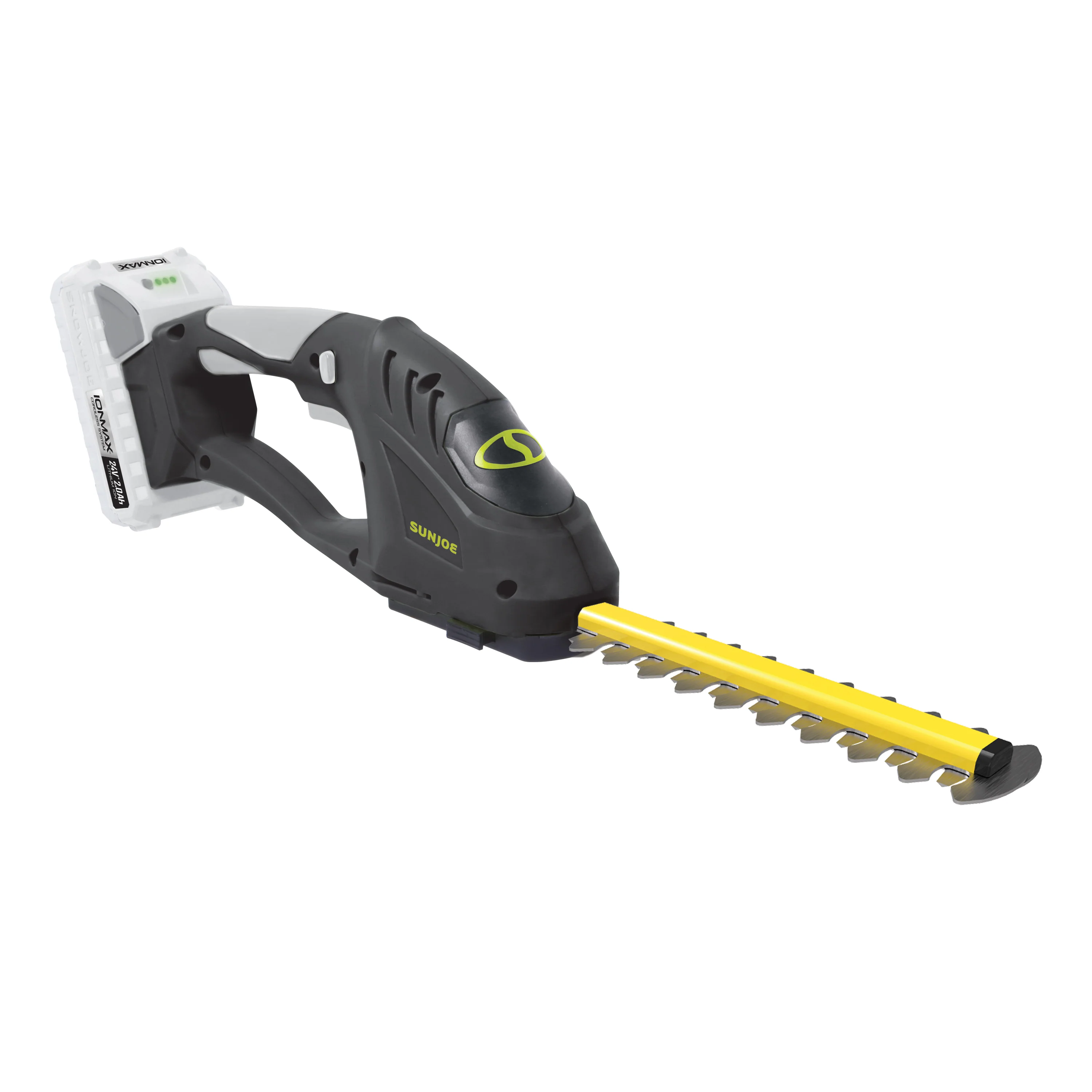 Sun Joe 24-Volt* IONMAX Cordless Handheld Shrubber + Trimmer Kit | 7-Inch | W/ 2.0-Ah Battery + Charger - Image 8
